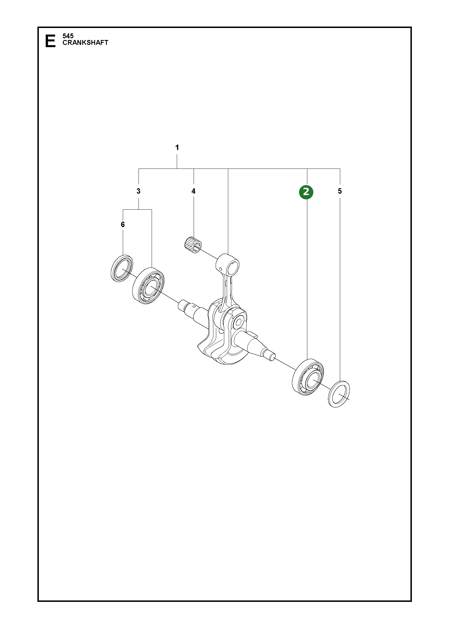 Kugellager f&uuml;r Husqvarna Motors&auml;gen 545, 555,...