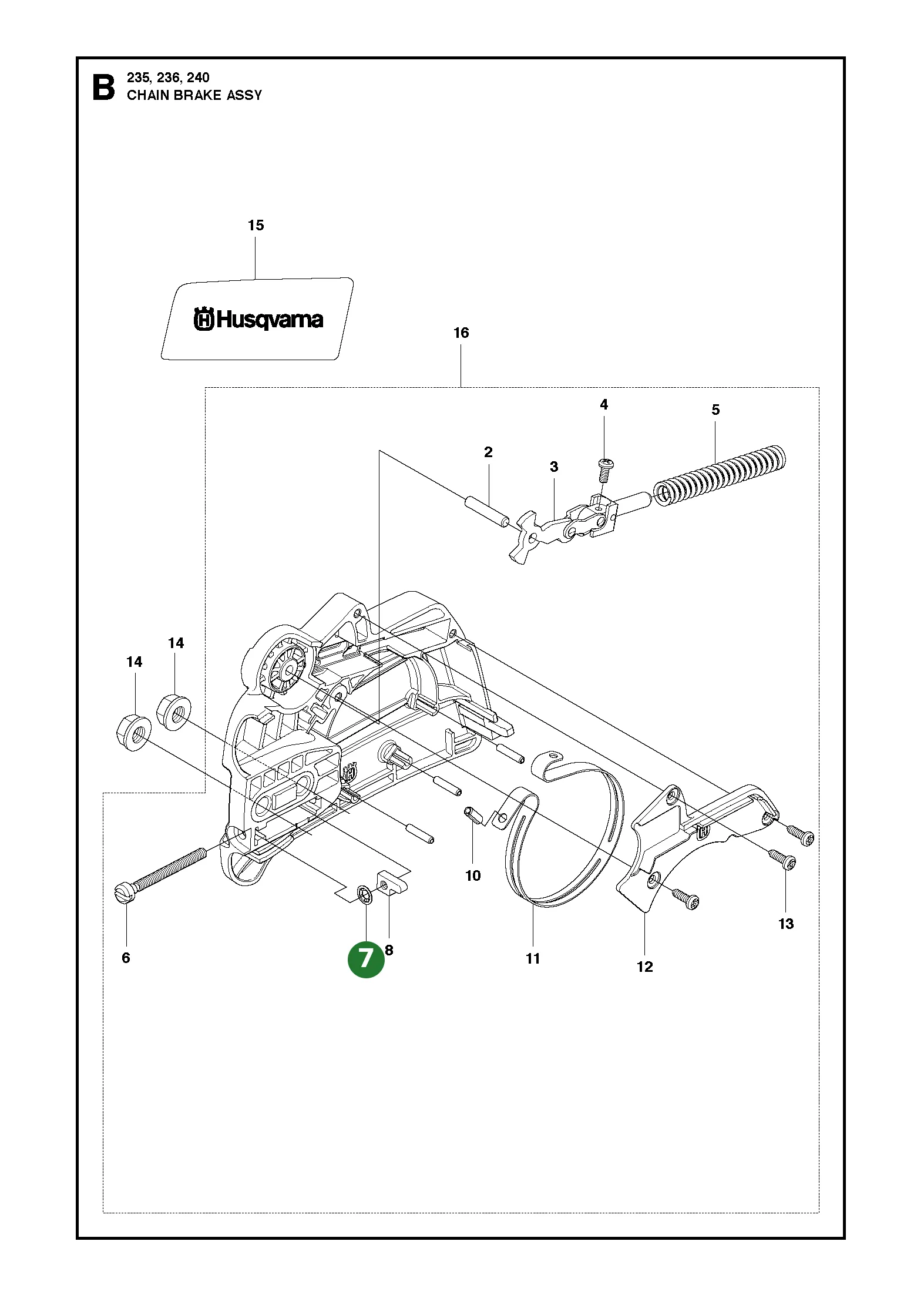 Halter f&uuml;r Husqvarna Motors&auml;gen 137, 141, 142,...