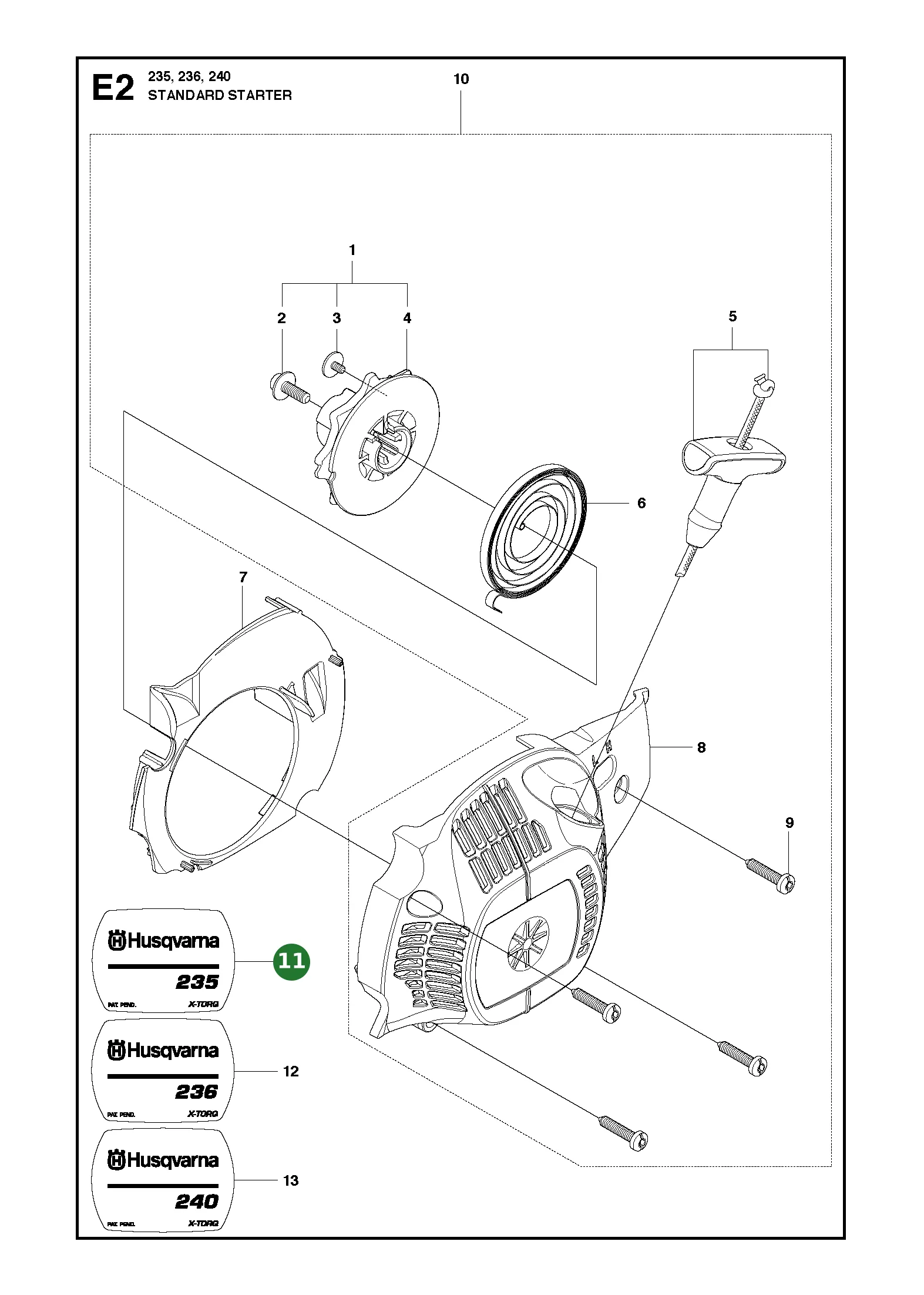 Position im Ersatzteilkatalog