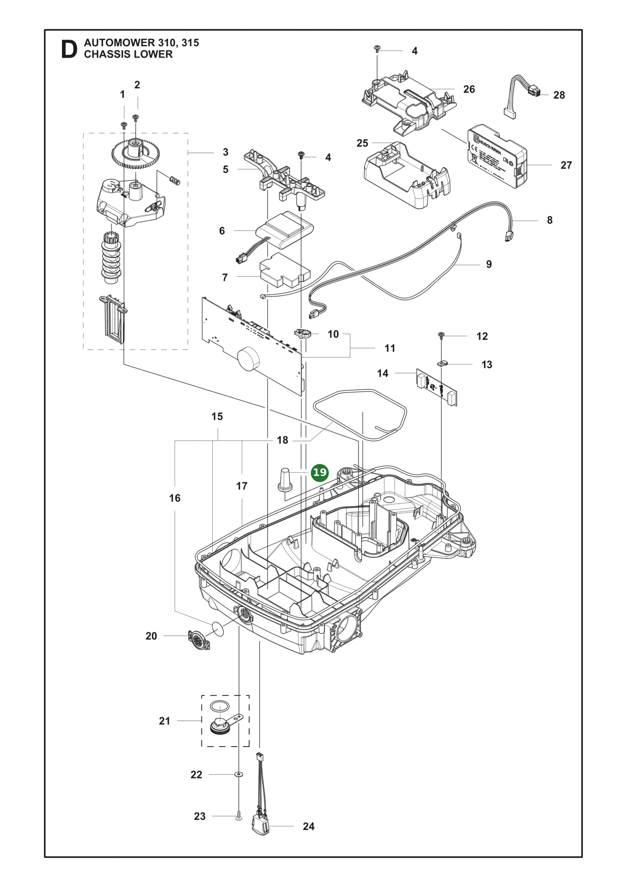 S&auml;ule f&uuml;r Gardena M&auml;hroboter SILENO, smart...