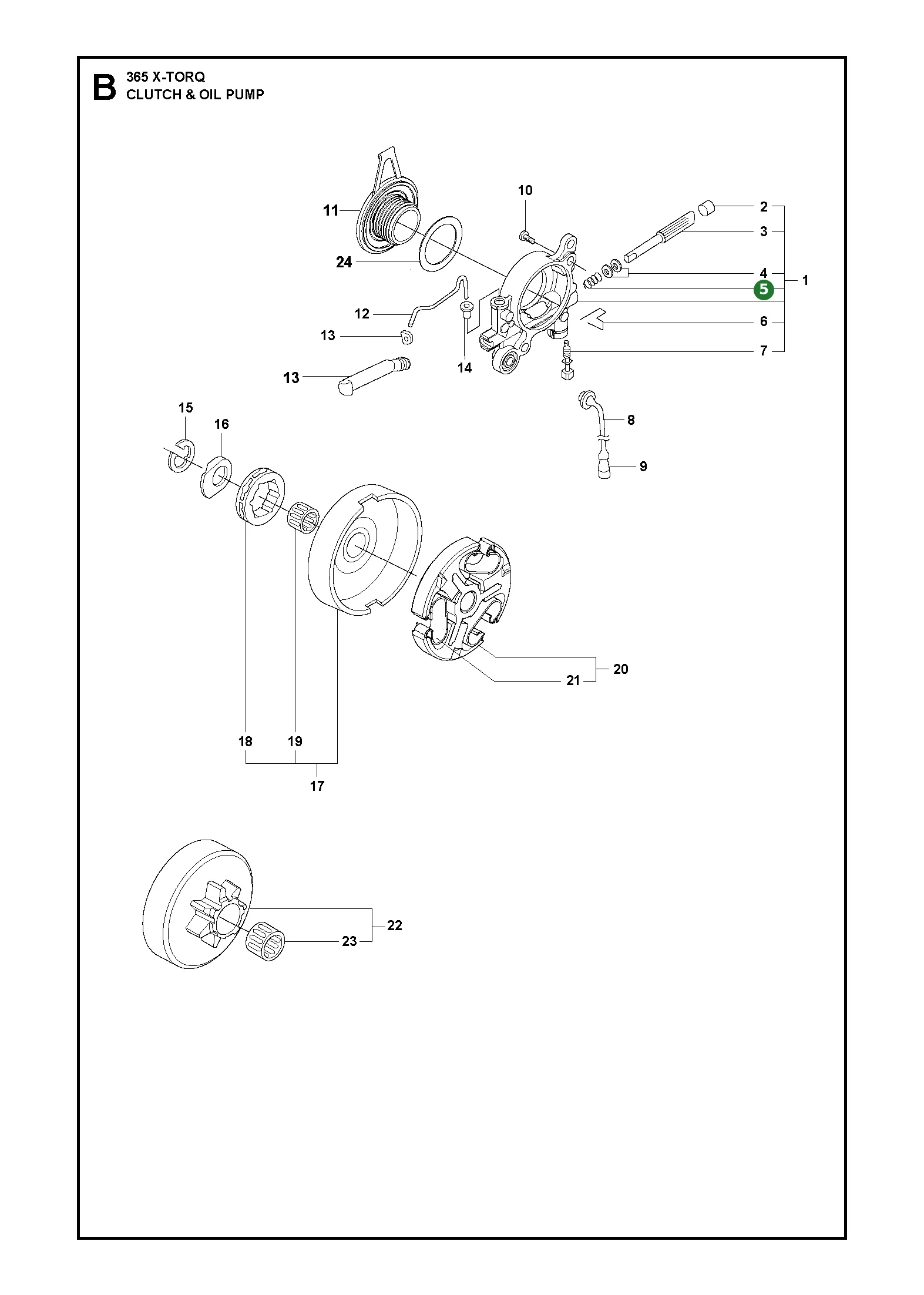 Feder f&uuml;r Husqvarna Motors&auml;gen