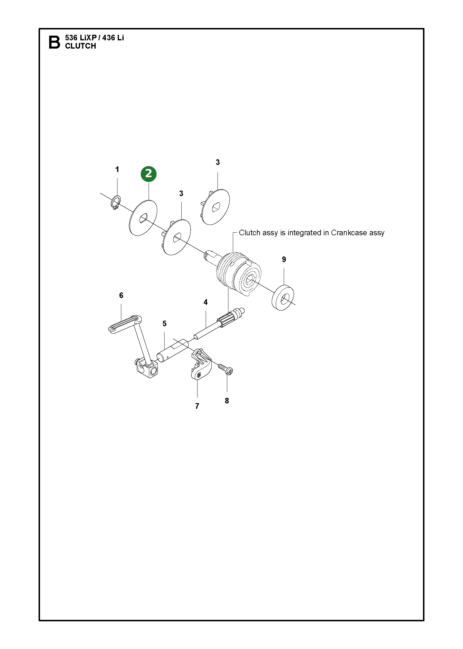 Scheibe f&uuml;r Husqvarna Motors&auml;gen 436Li, 330i,...