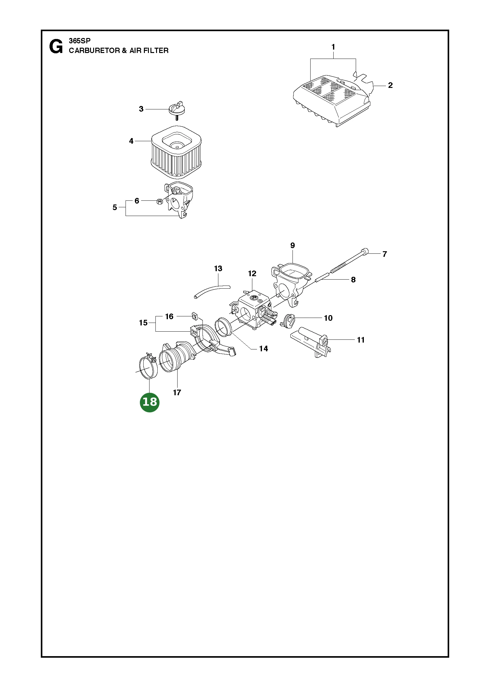 Schlauchschelle f&uuml;r Husqvarna Motors&auml;gen 362,...