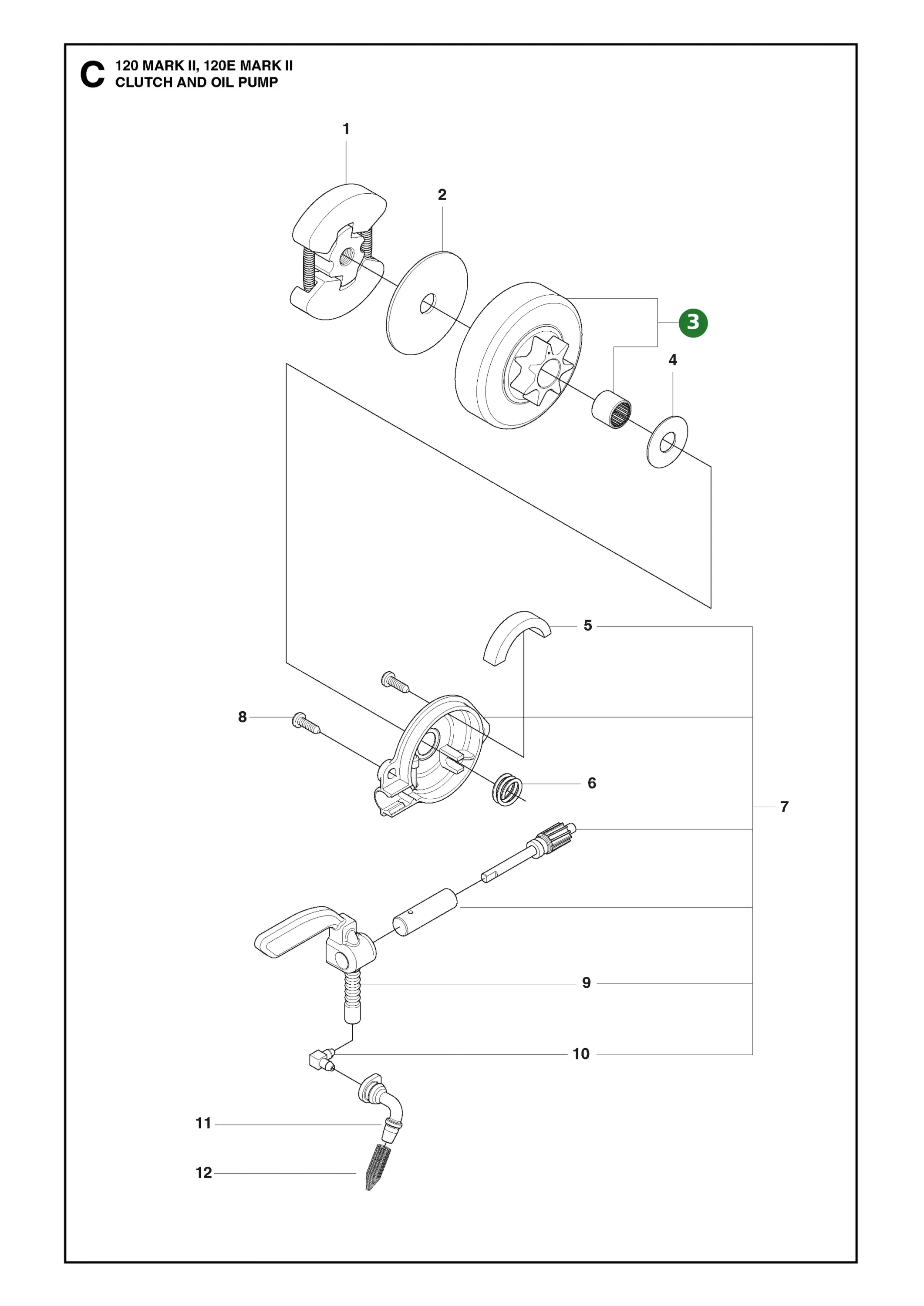 Kupplungstrommel Kpl. f&uuml;r Husqvarna Motors&auml;gen