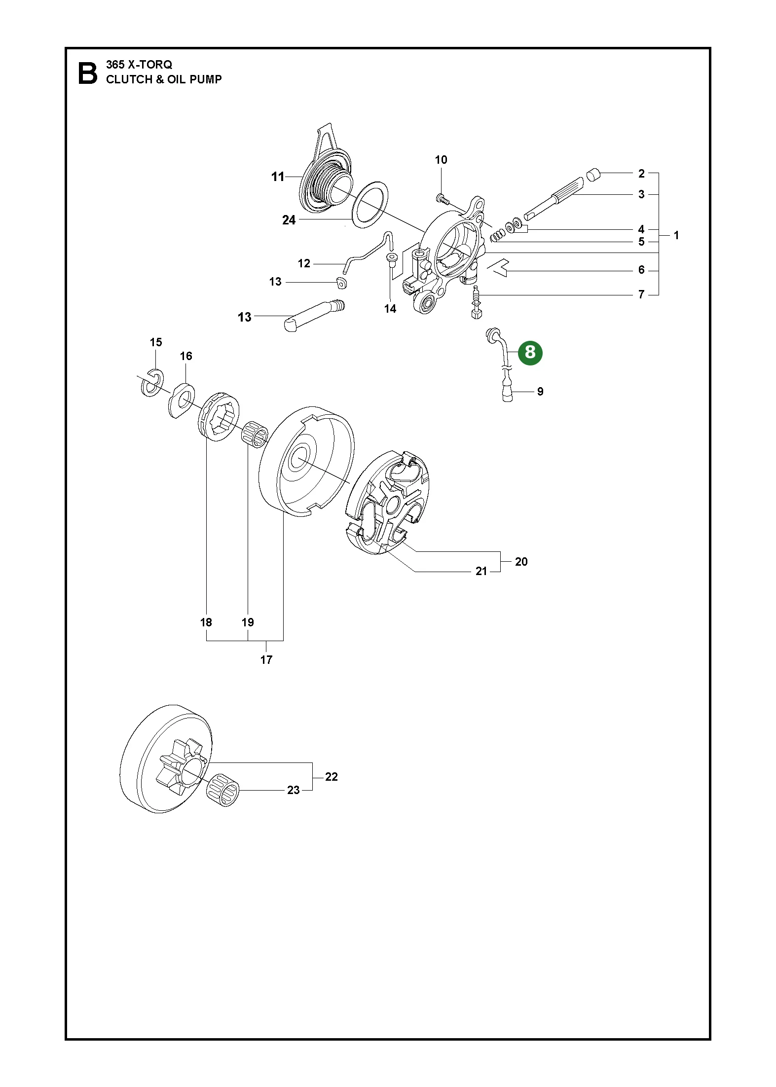 &Ouml;lschlauch f&uuml;r Husqvarna Motors&auml;gen