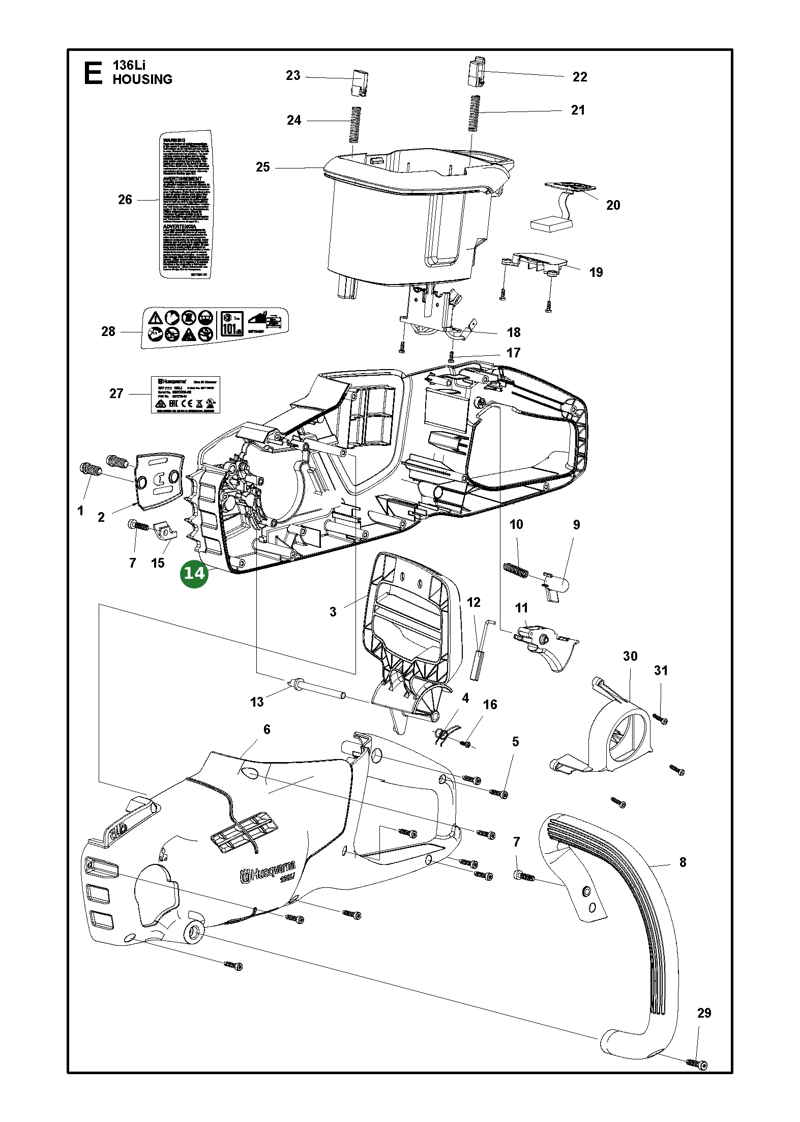 Position im Ersatzteilkatalog