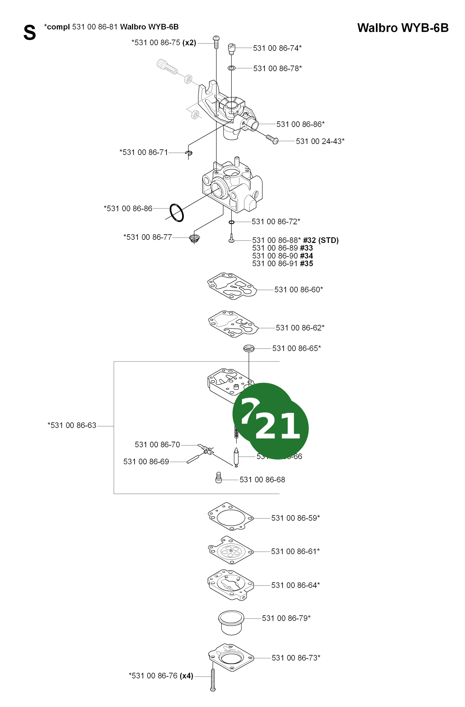 Position im Ersatzteilkatalog