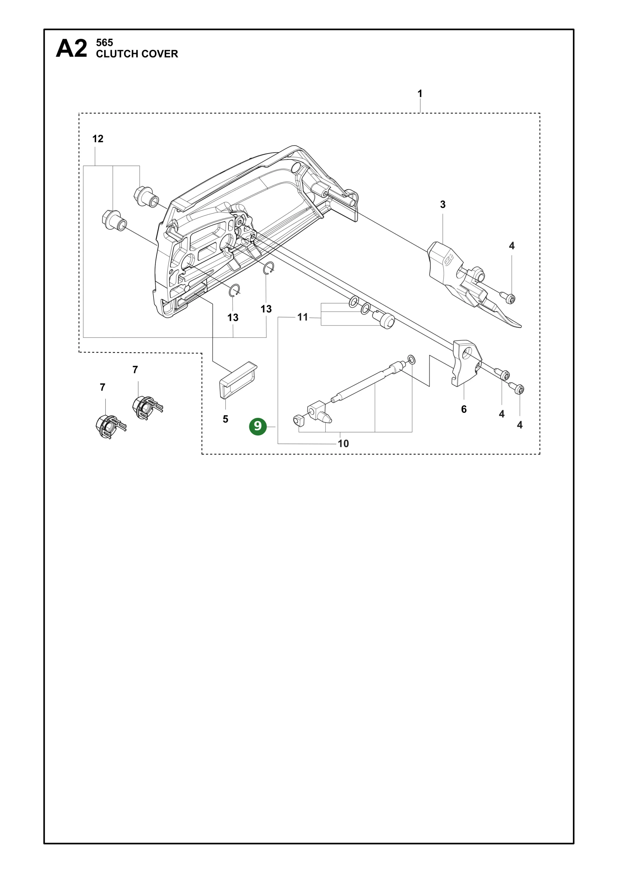 Kettenspannsatz f&uuml;r Husqvarna Motors&auml;gen 565,...