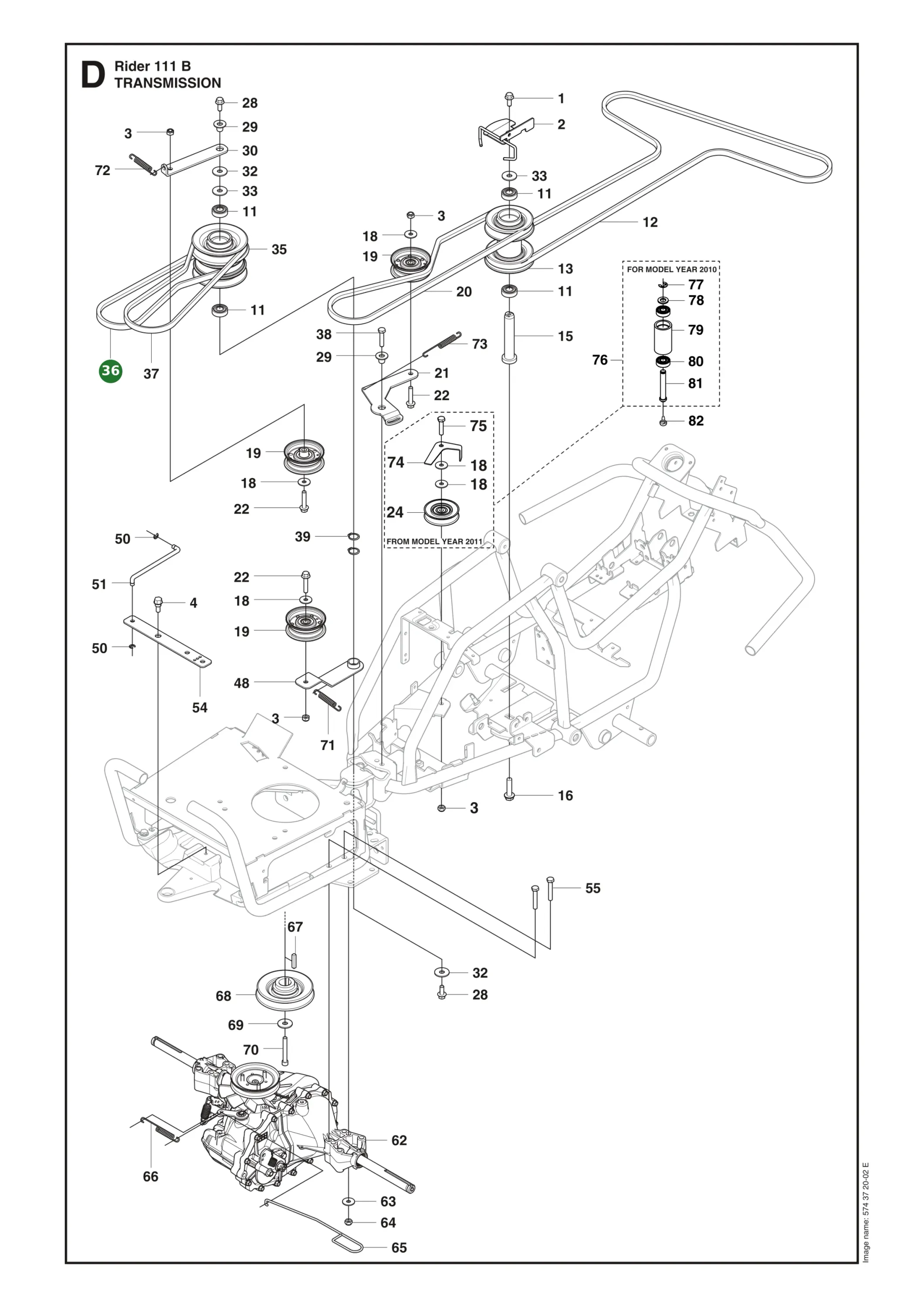 Position im Ersatzteilkatalog