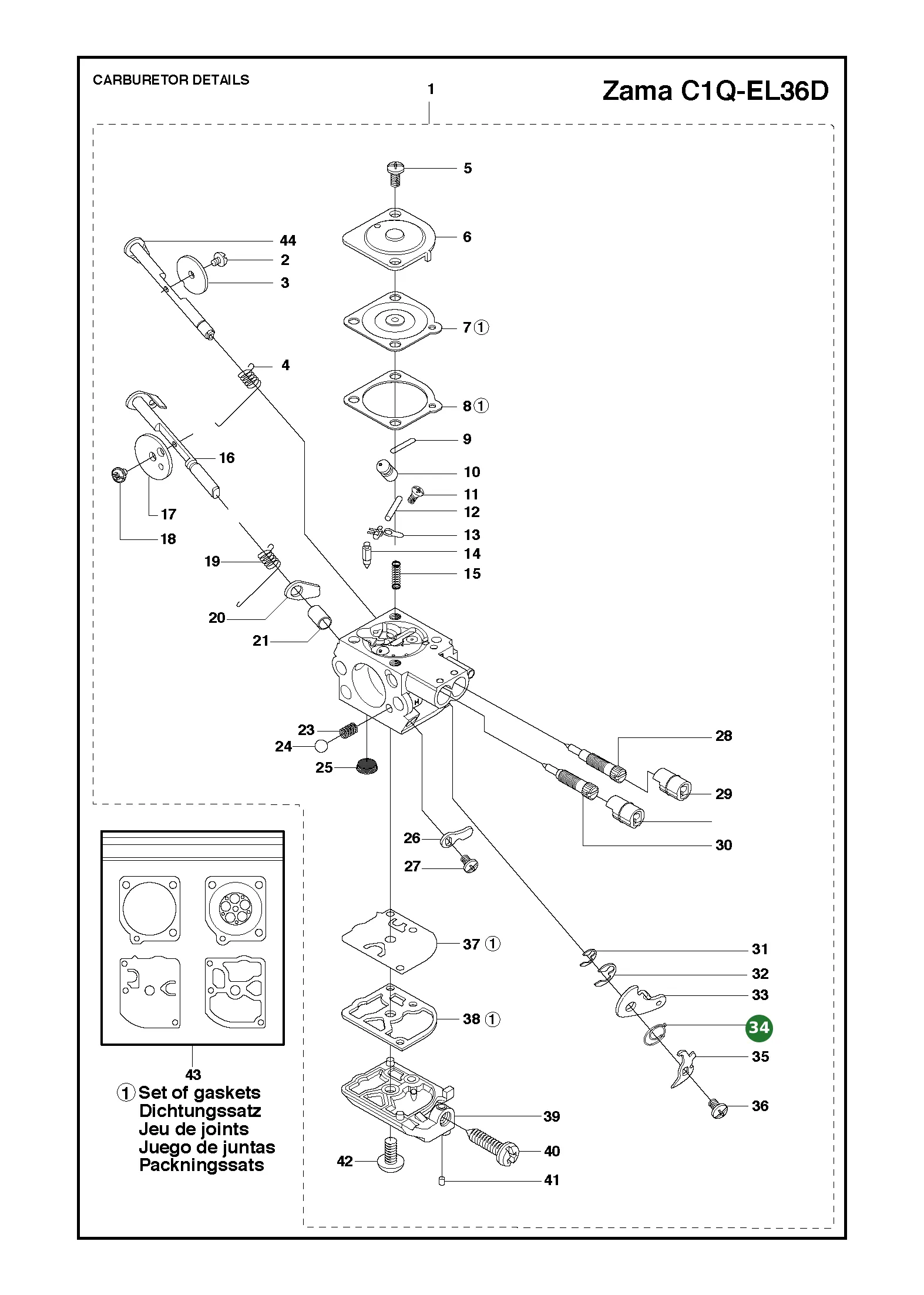 Position im Ersatzteilkatalog