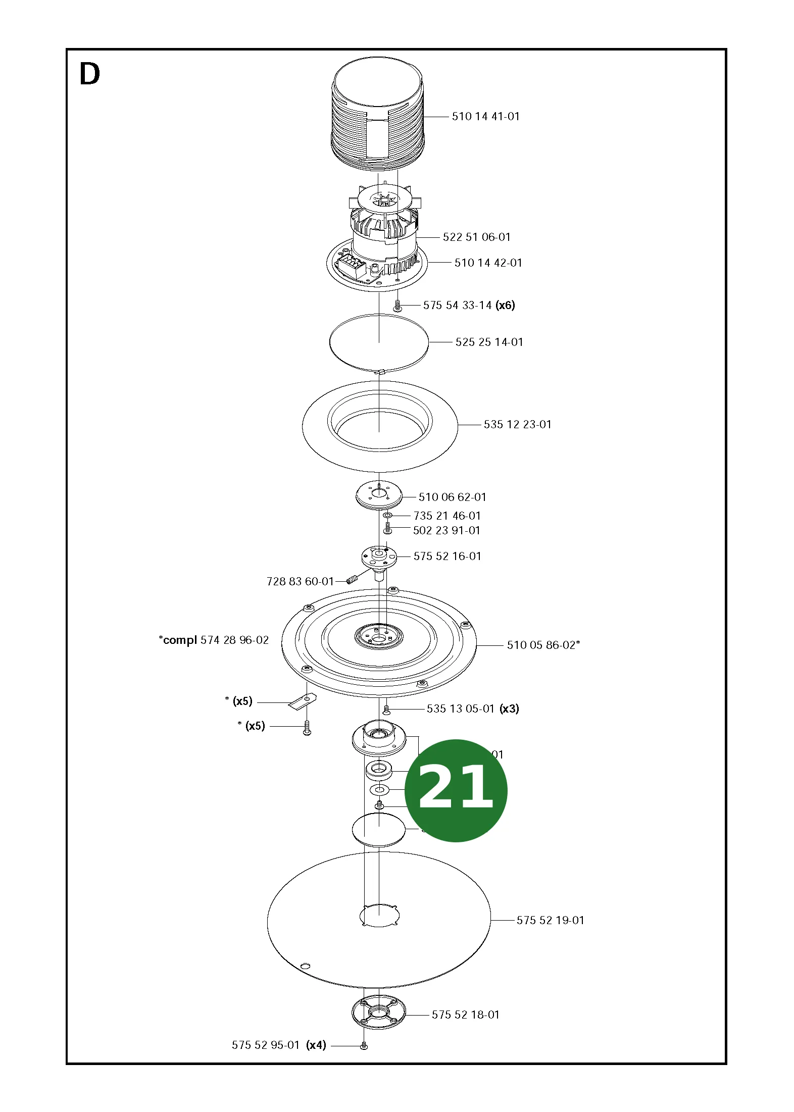 Position im Ersatzteilkatalog