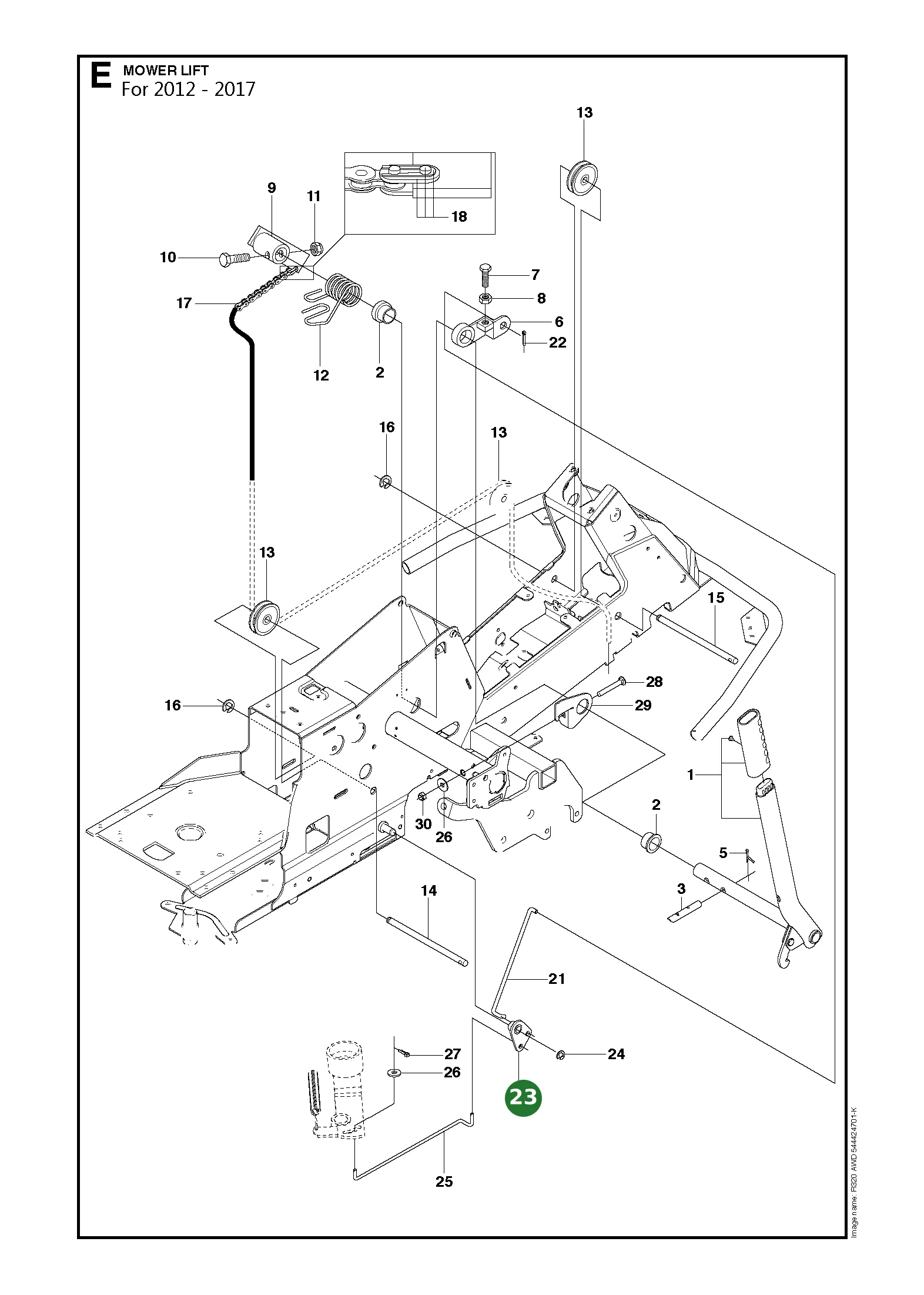 Position im Ersatzteilkatalog