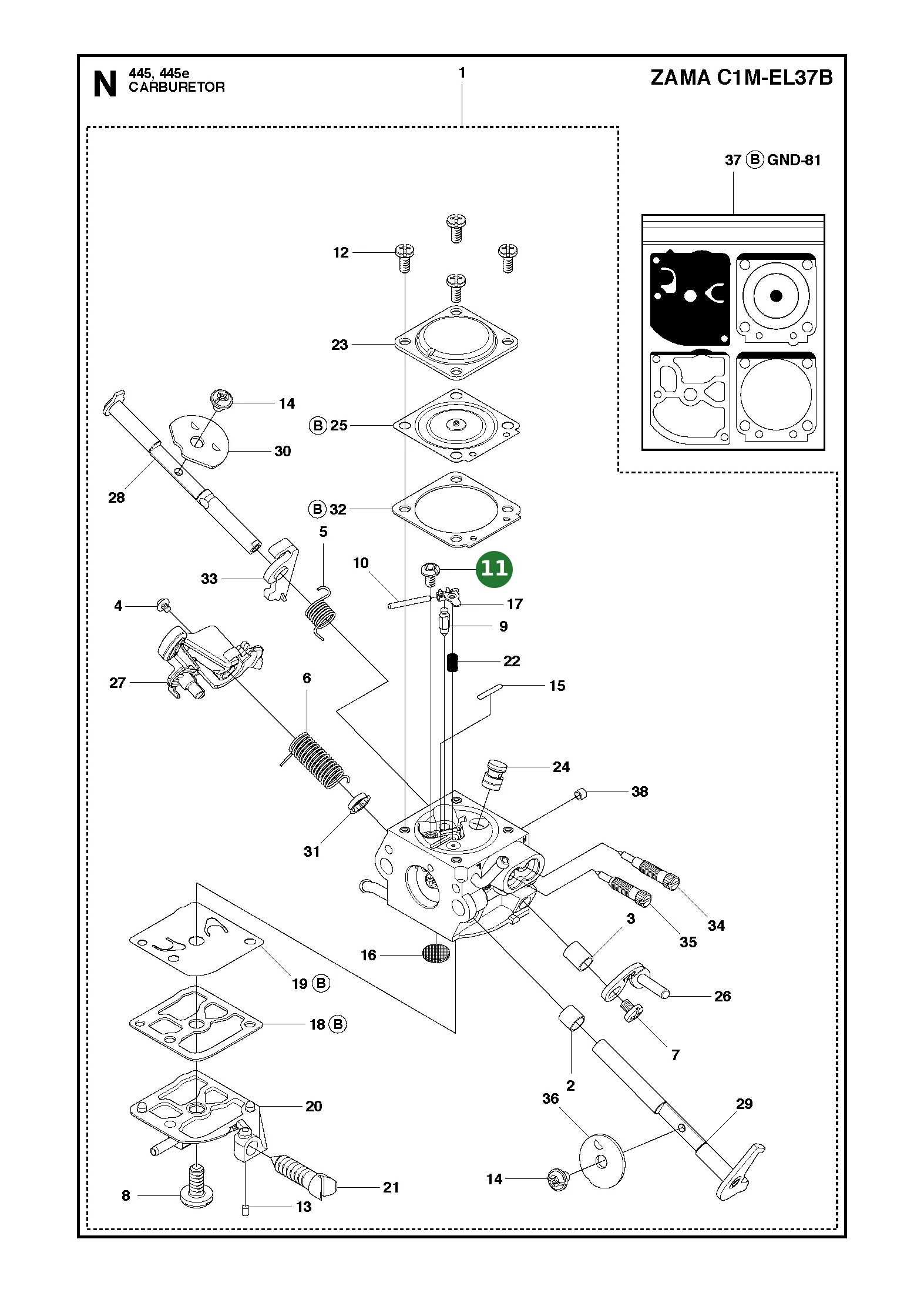 Position im Ersatzteilkatalog