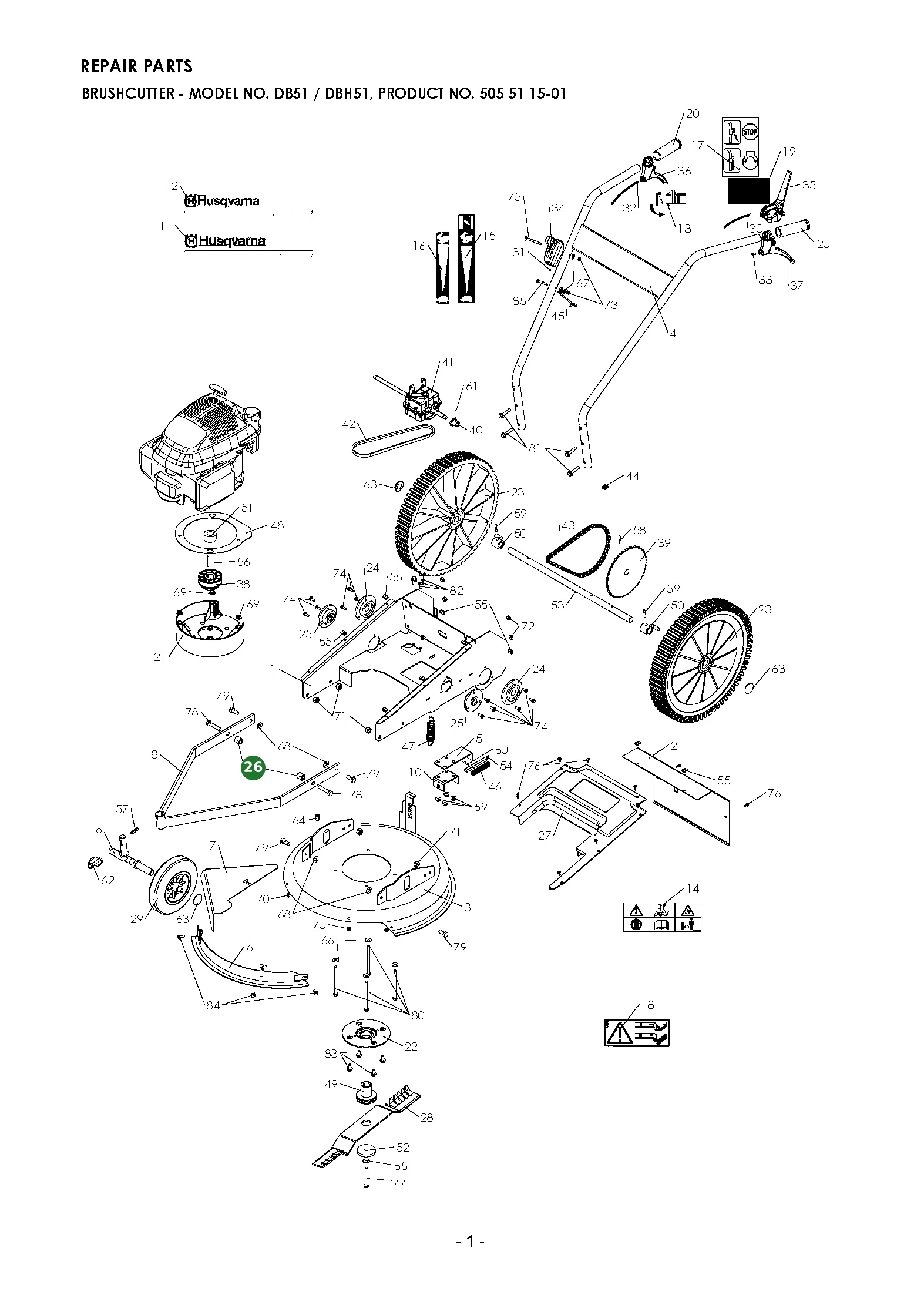 Position im Ersatzteilkatalog