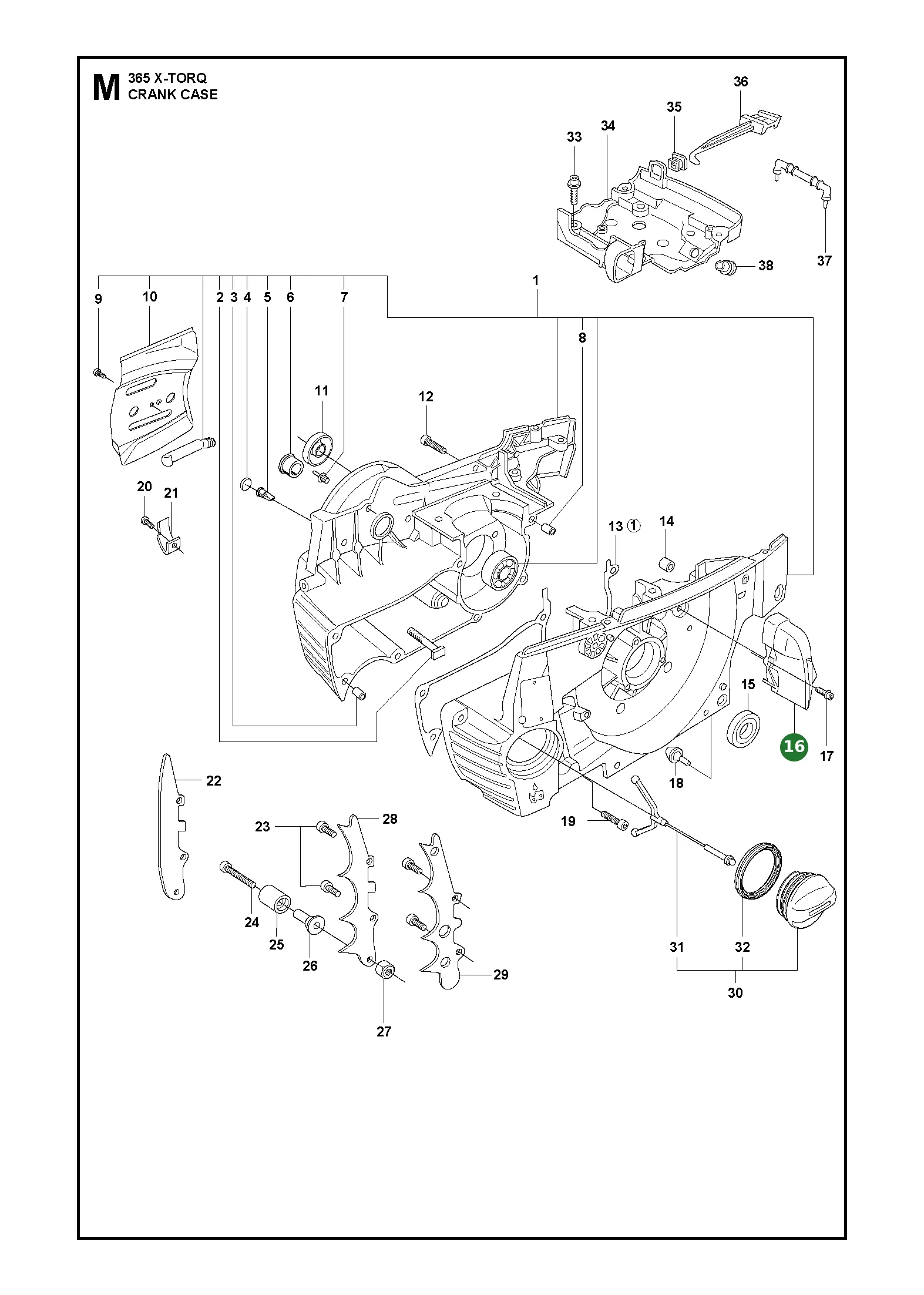 Luftd&uuml;se f&uuml;r Husqvarna Motors&auml;gen