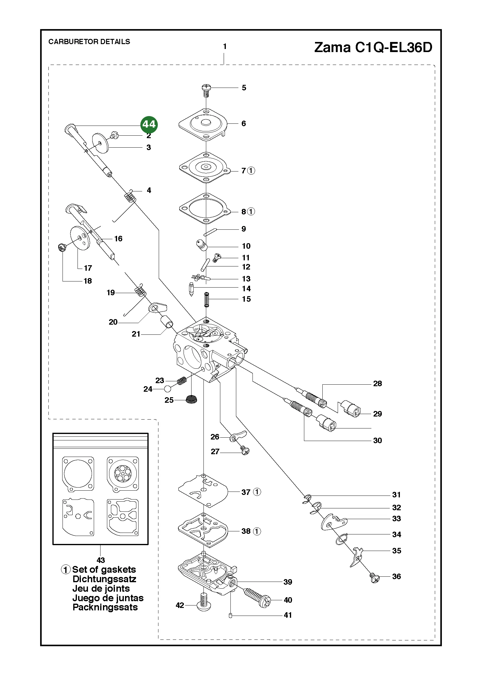 Position im Ersatzteilkatalog
