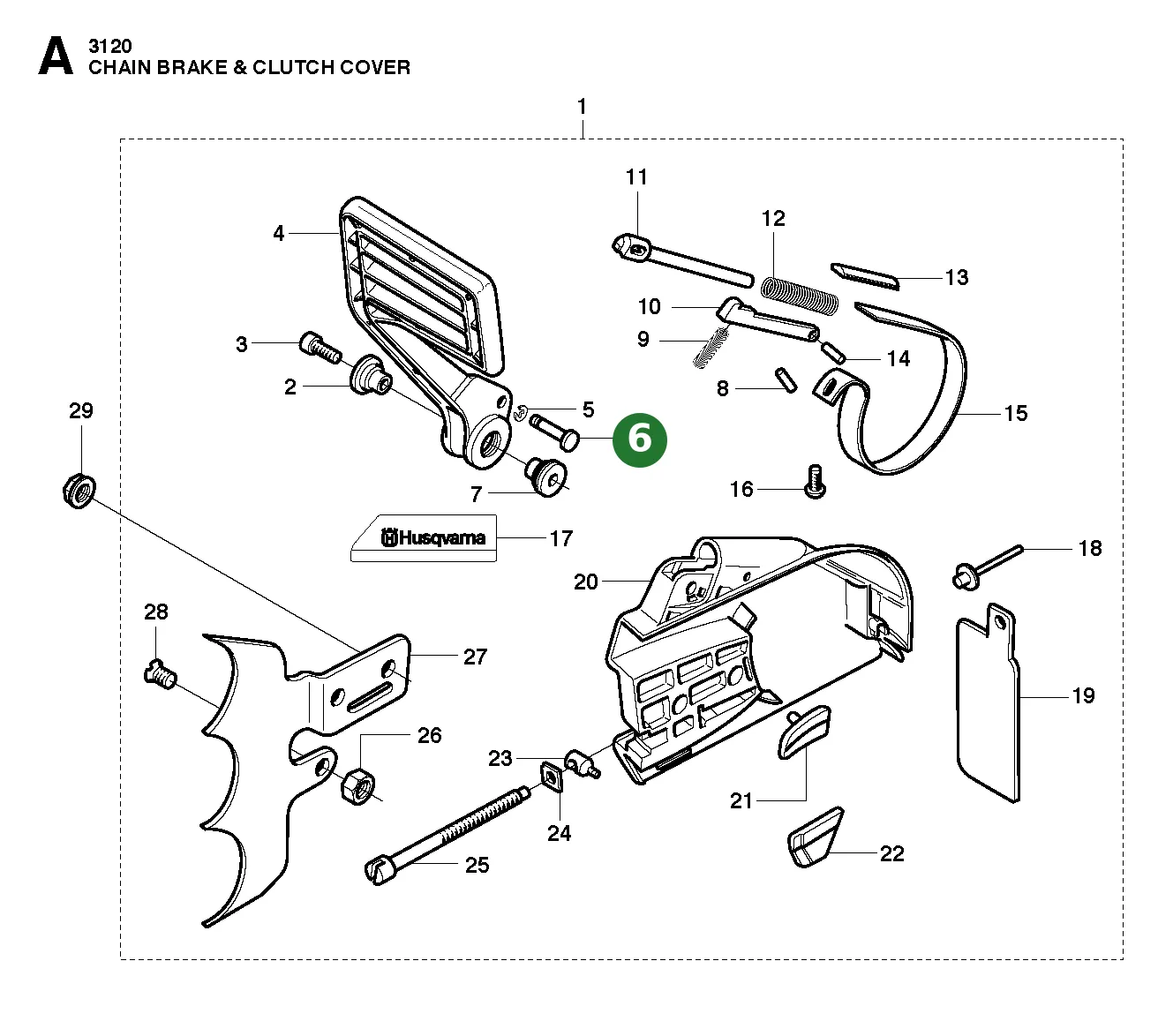 Gelenkzapfen f&uuml;r Husqvarna Motors&auml;gen