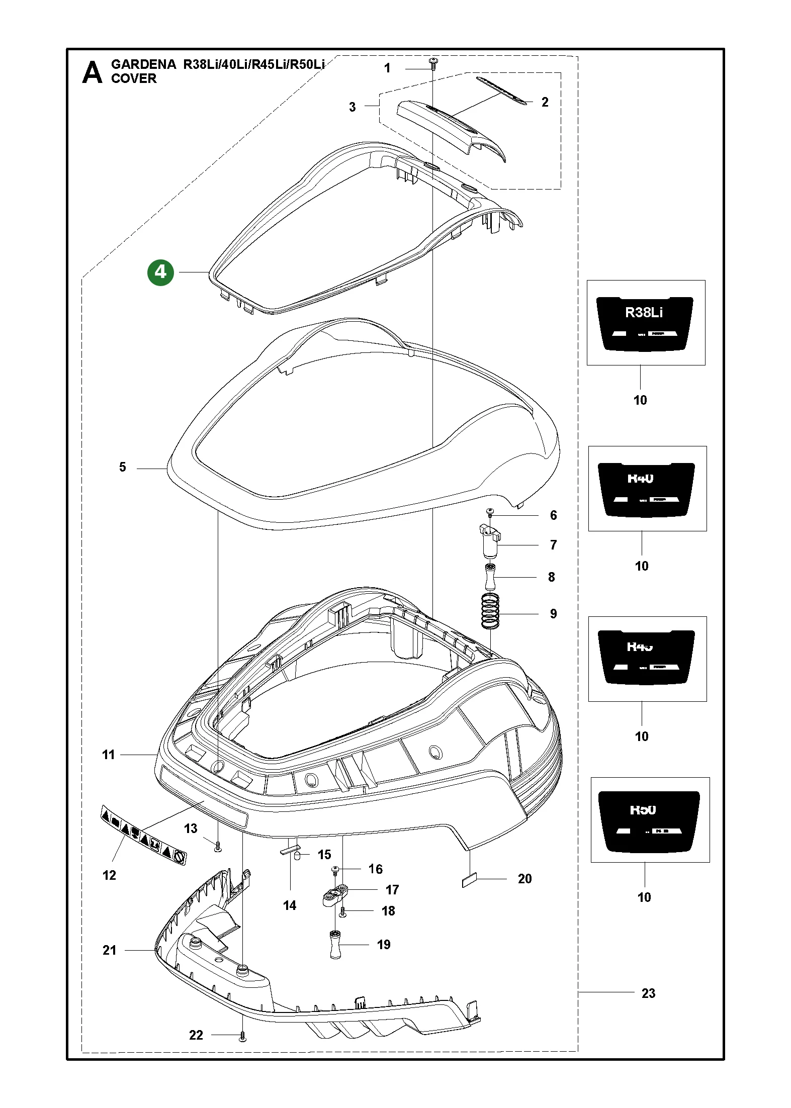 Position im Ersatzteilkatalog