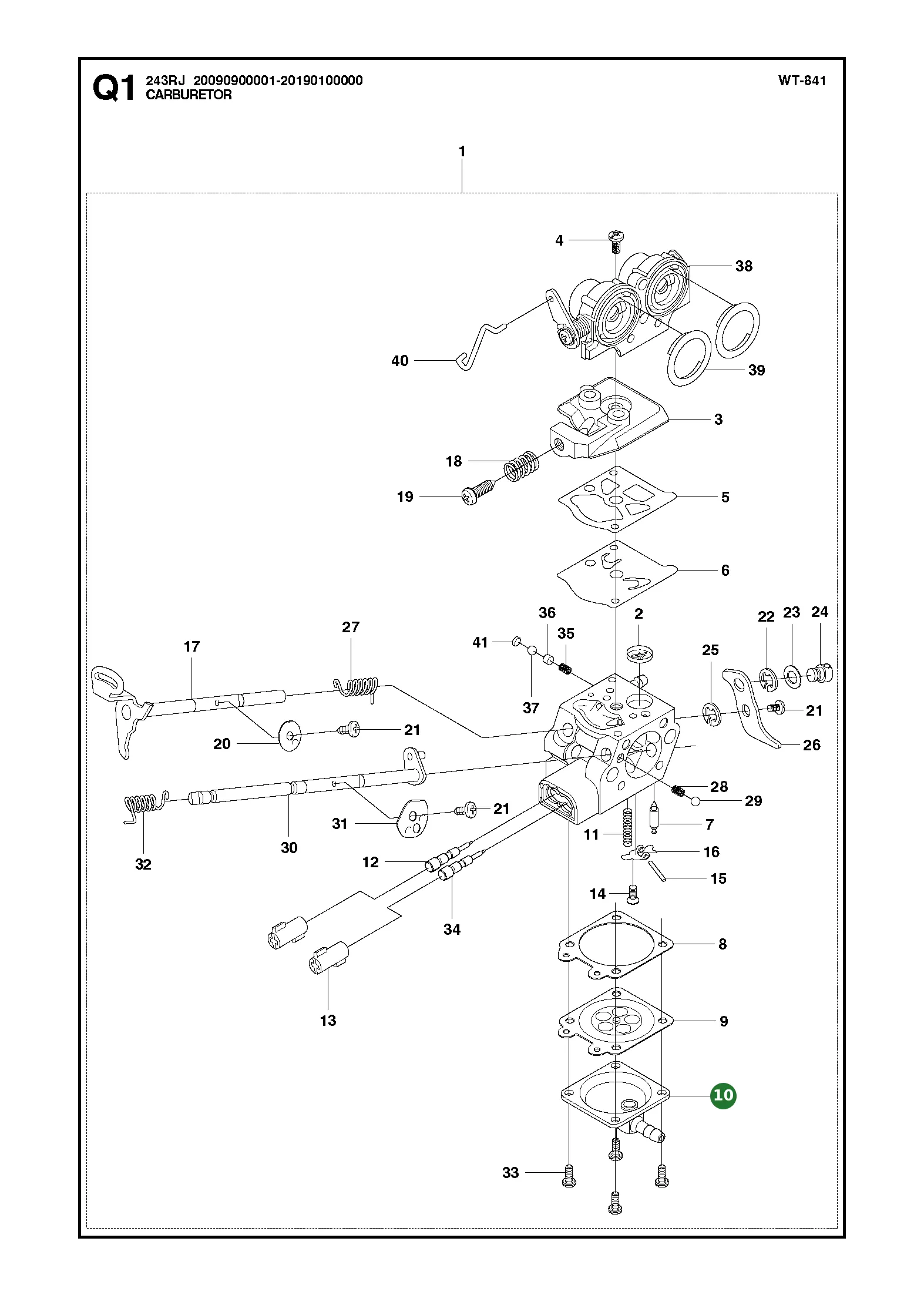 Position im Ersatzteilkatalog