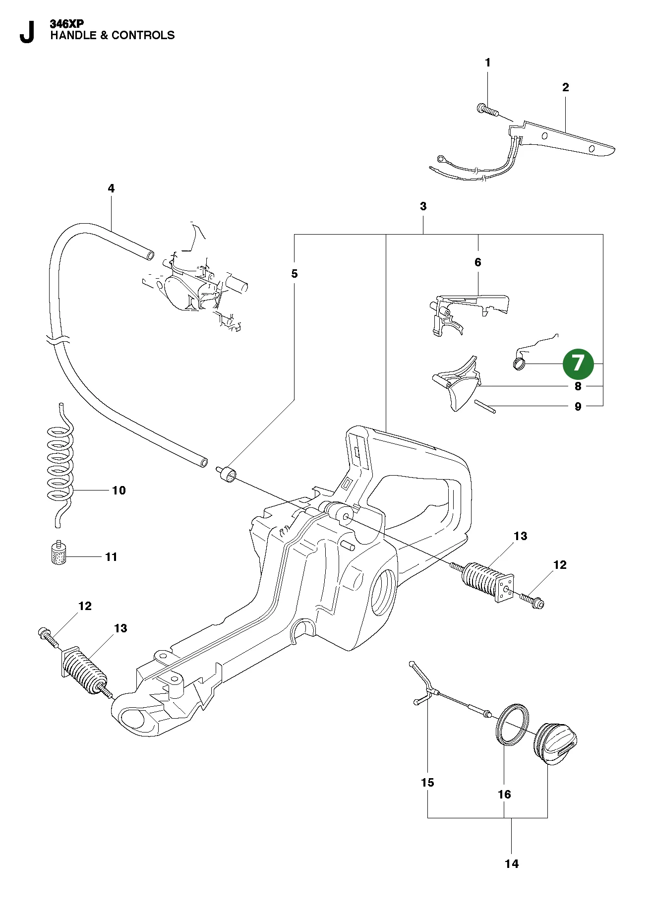 R&uuml;ckholfeder f&uuml;r Husqvarna Motors&auml;gen