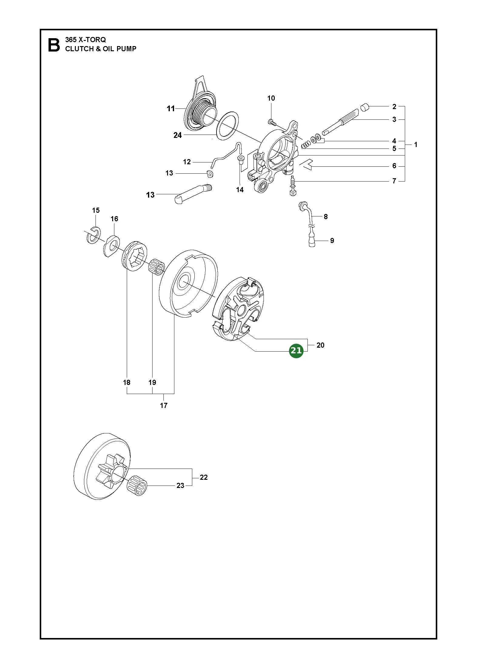 Kupplungsfeder f&uuml;r Husqvarna Motors&auml;gen