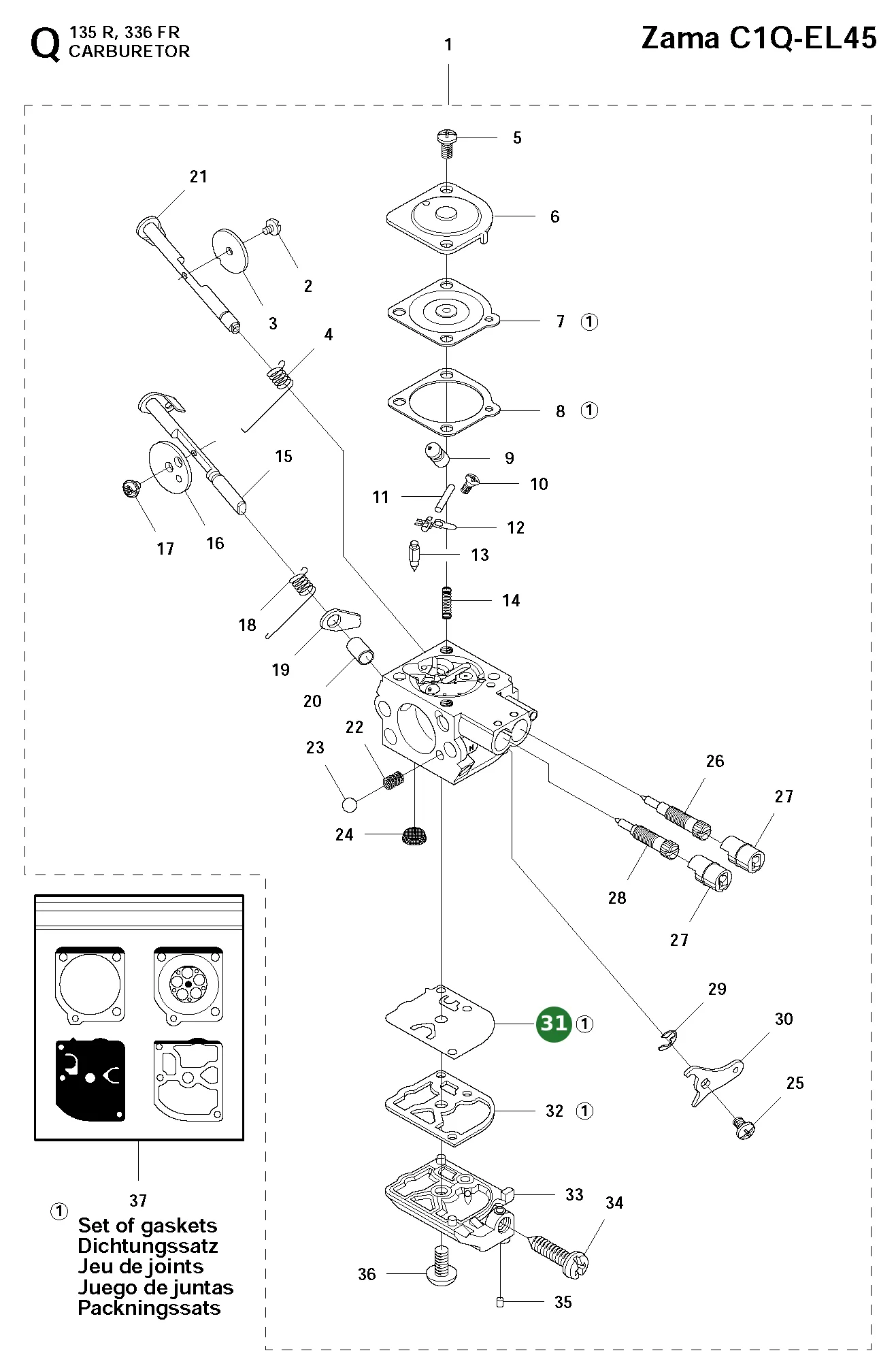 Position im Ersatzteilkatalog