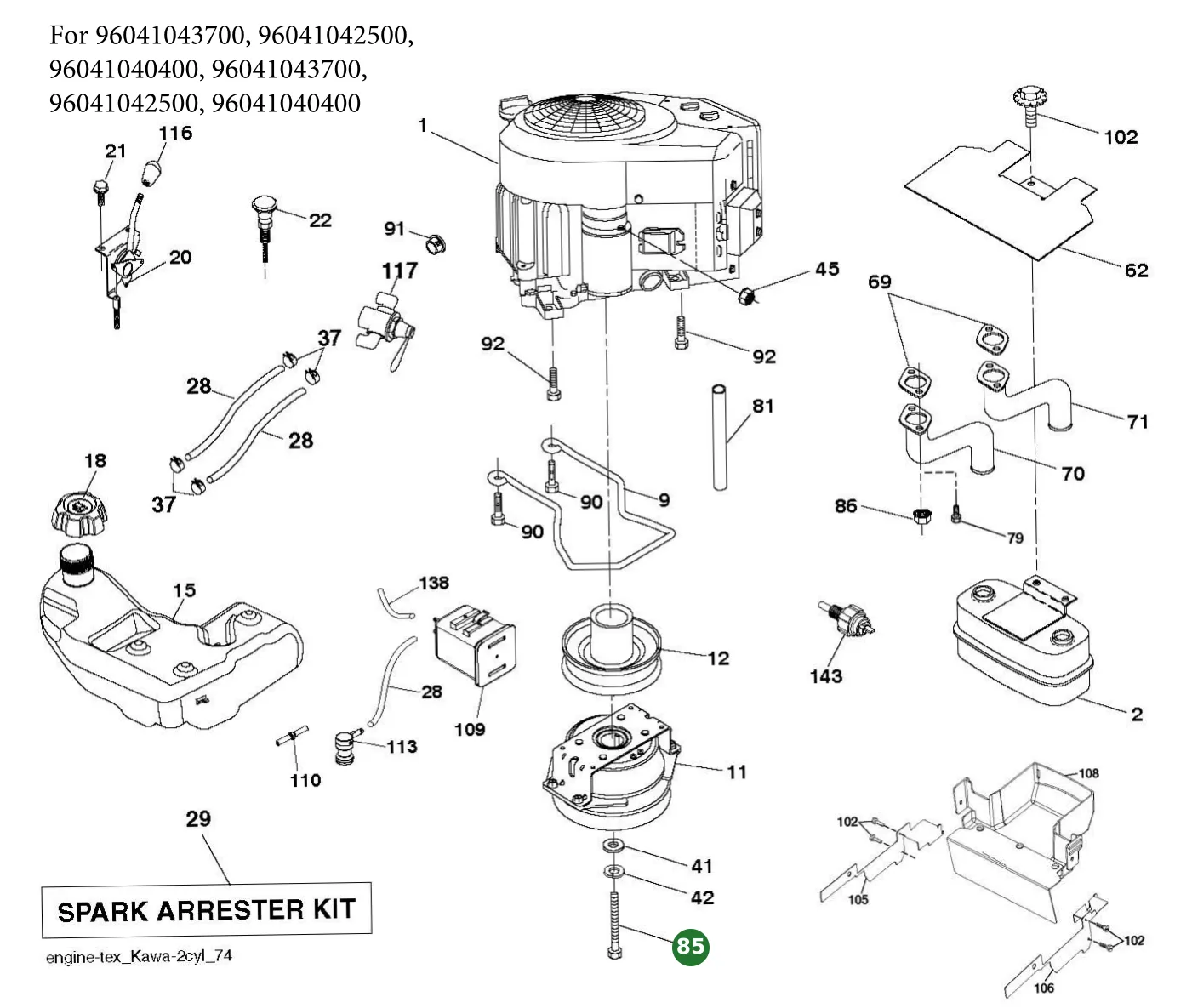 Position im Ersatzteilkatalog