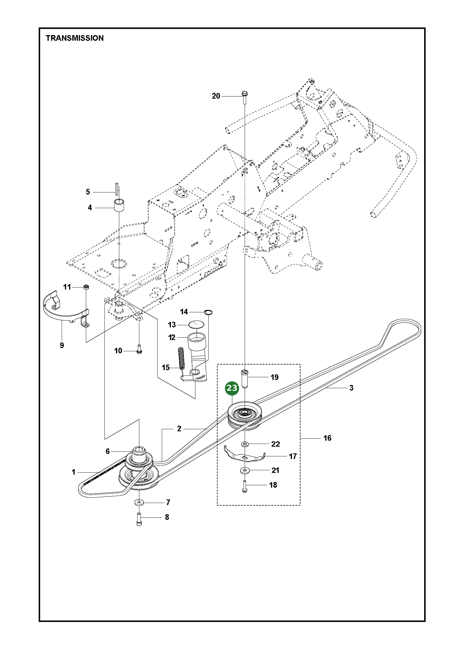 Riemenscheibe f&uuml;r Husqvarna Aufsitzrasenm&auml;her