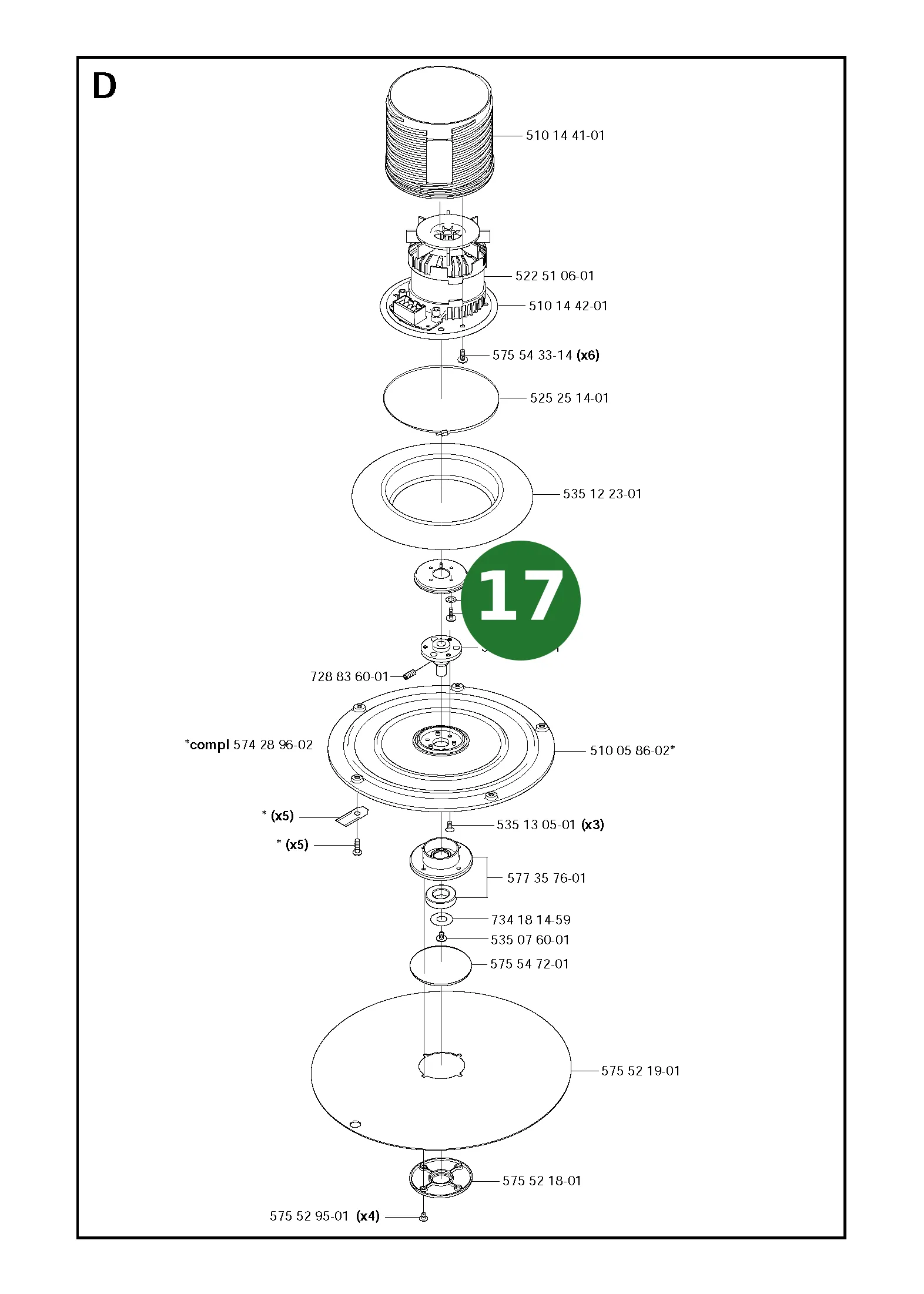 Position im Ersatzteilkatalog