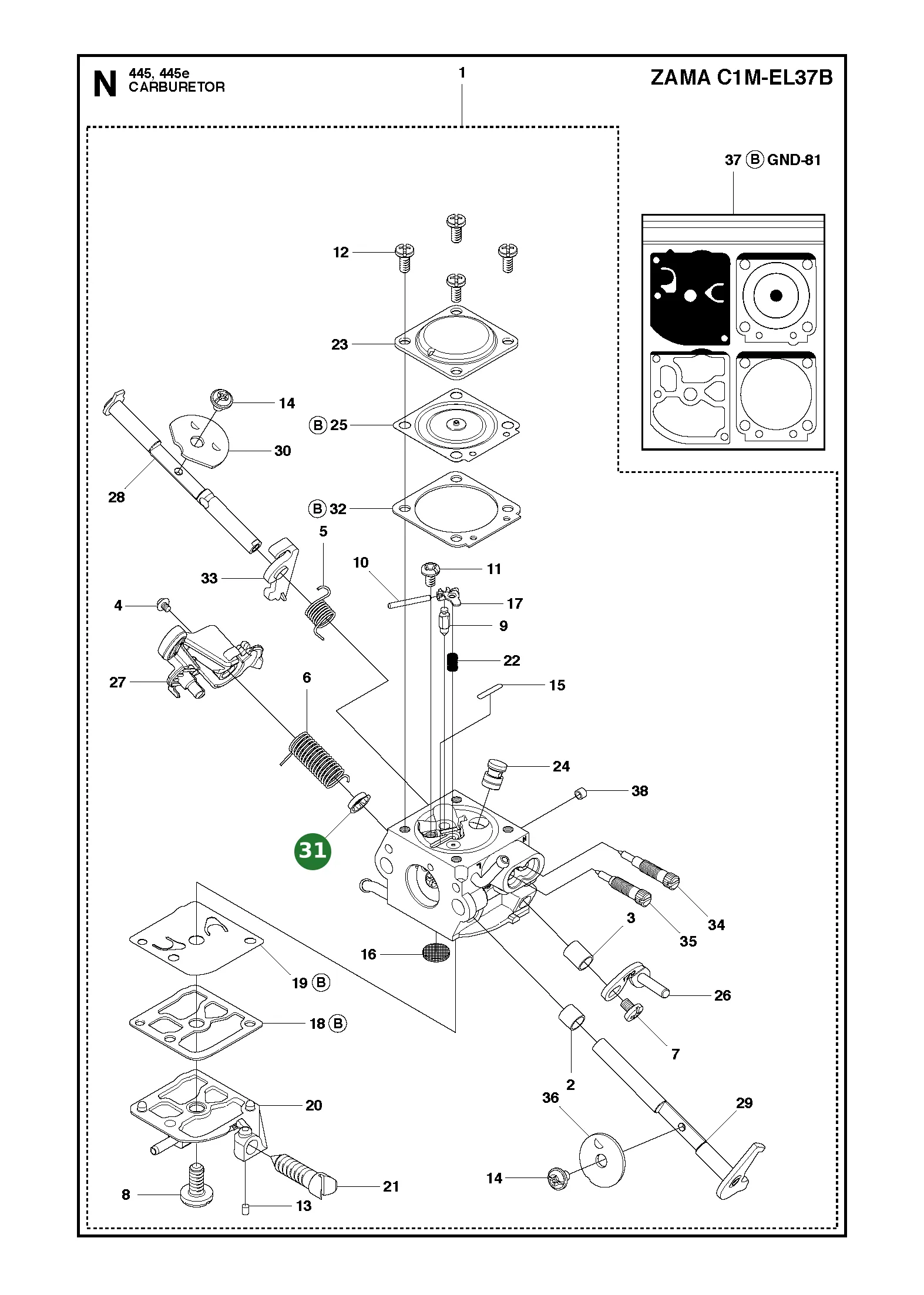 Position im Ersatzteilkatalog