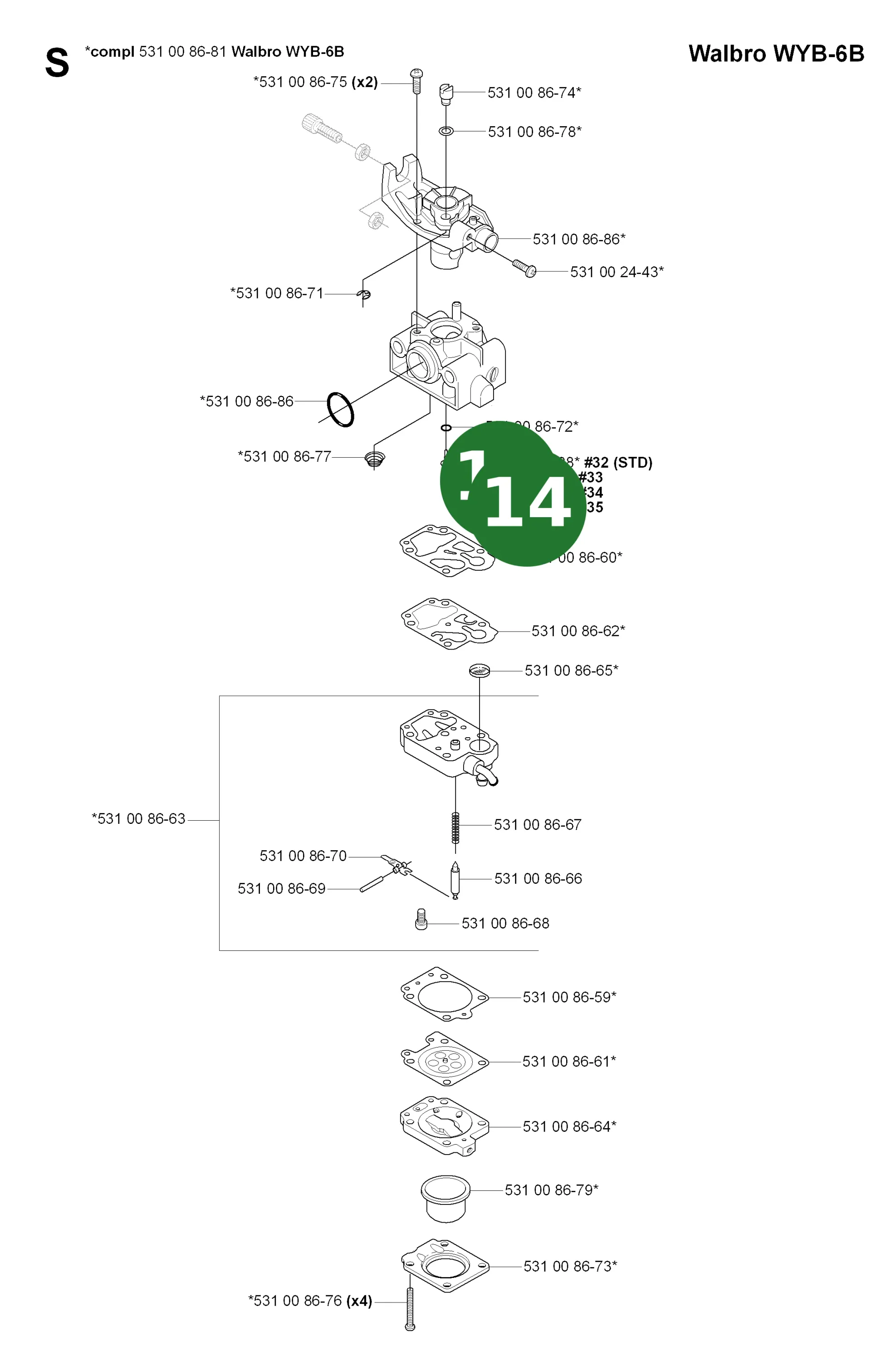 Position im Ersatzteilkatalog