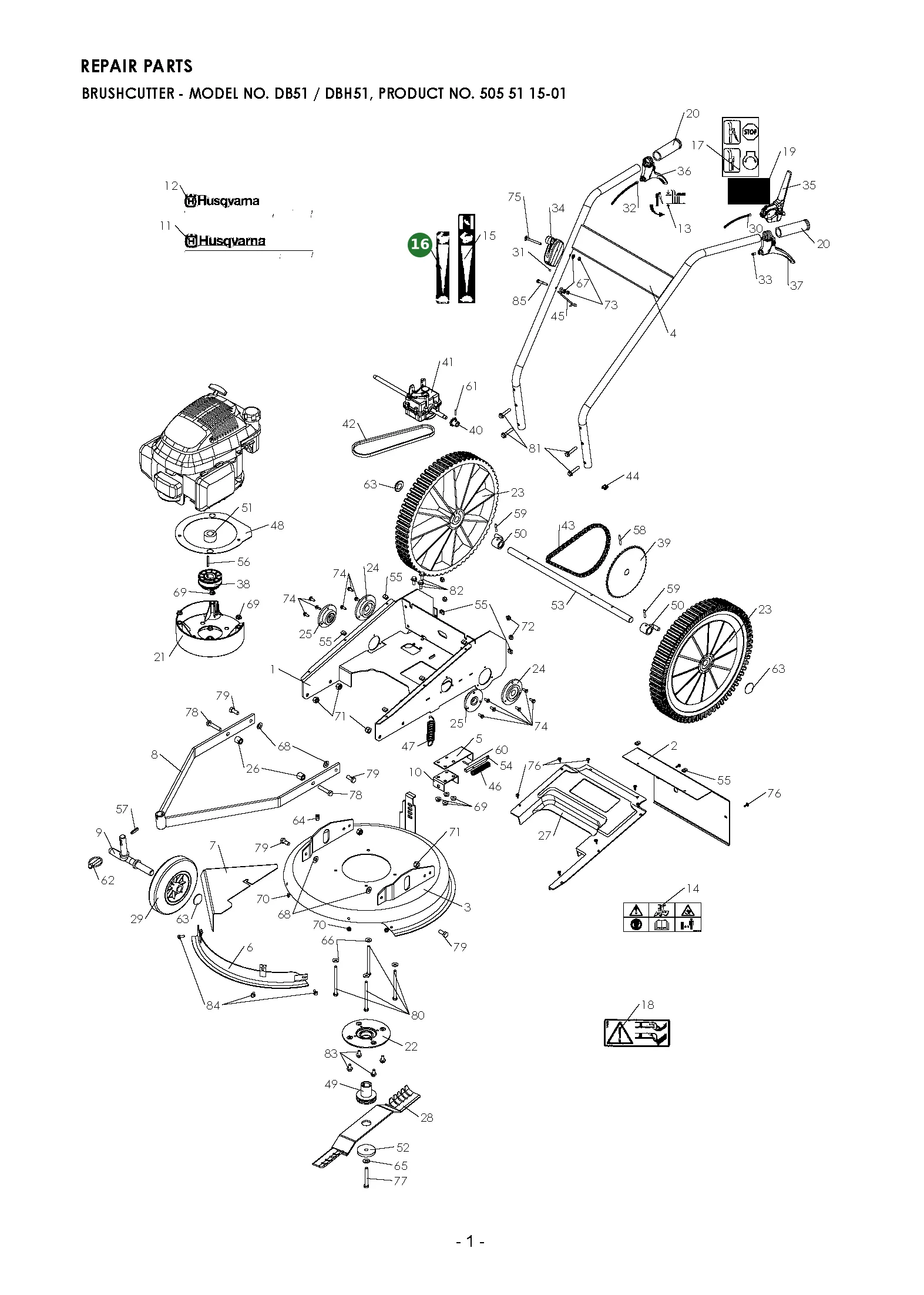 Position im Ersatzteilkatalog