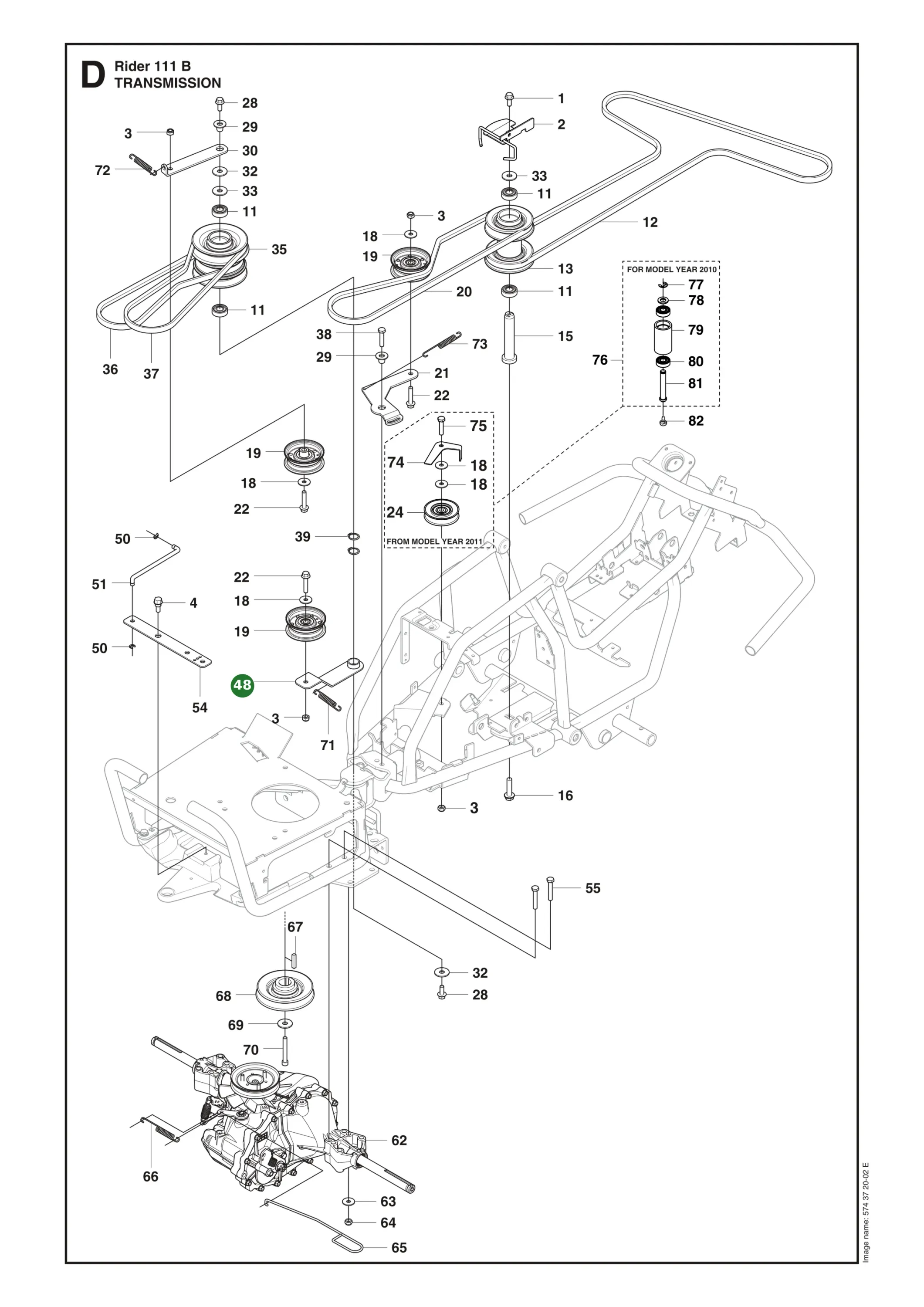 Position im Ersatzteilkatalog