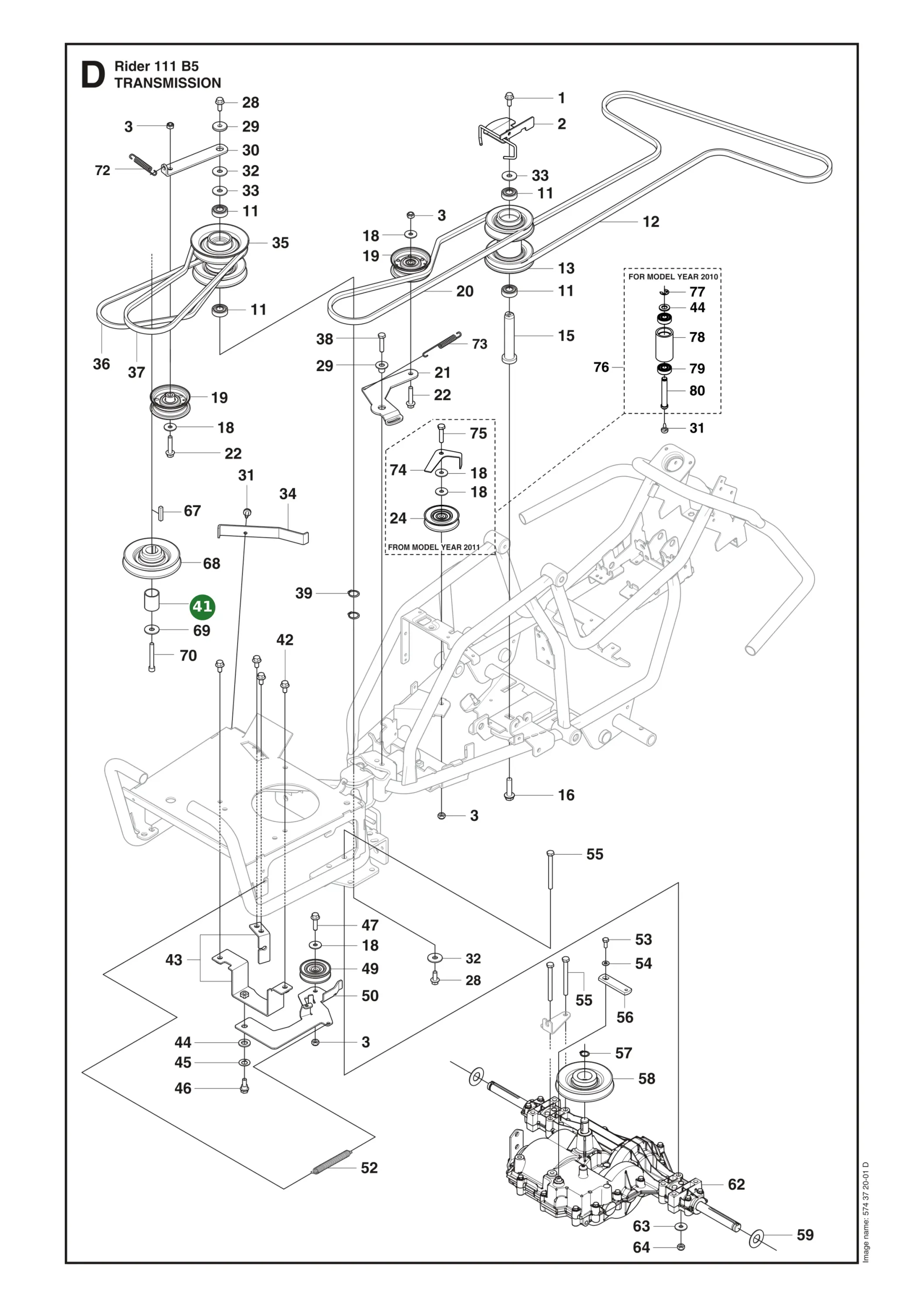 Position im Ersatzteilkatalog