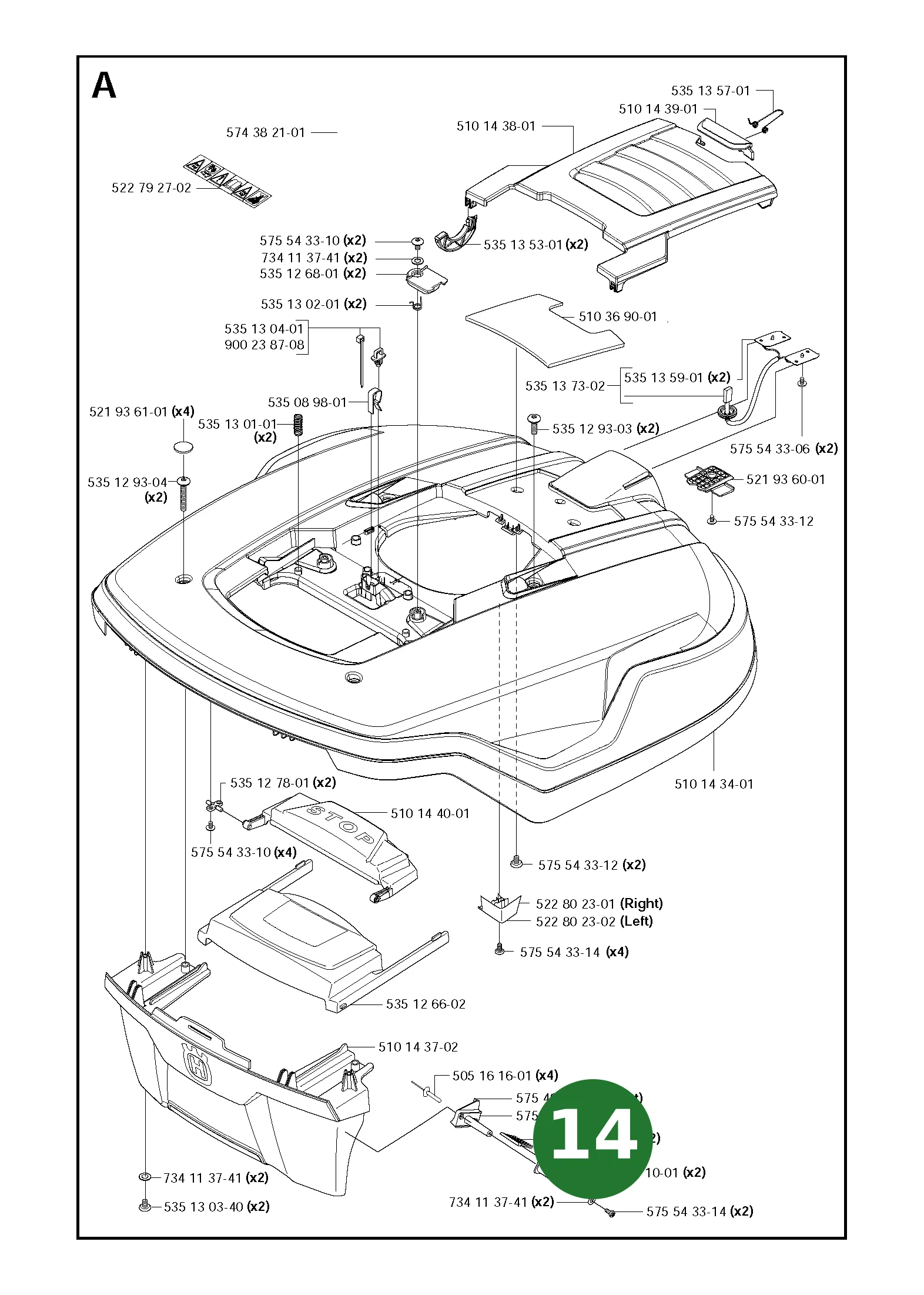 Position im Ersatzteilkatalog