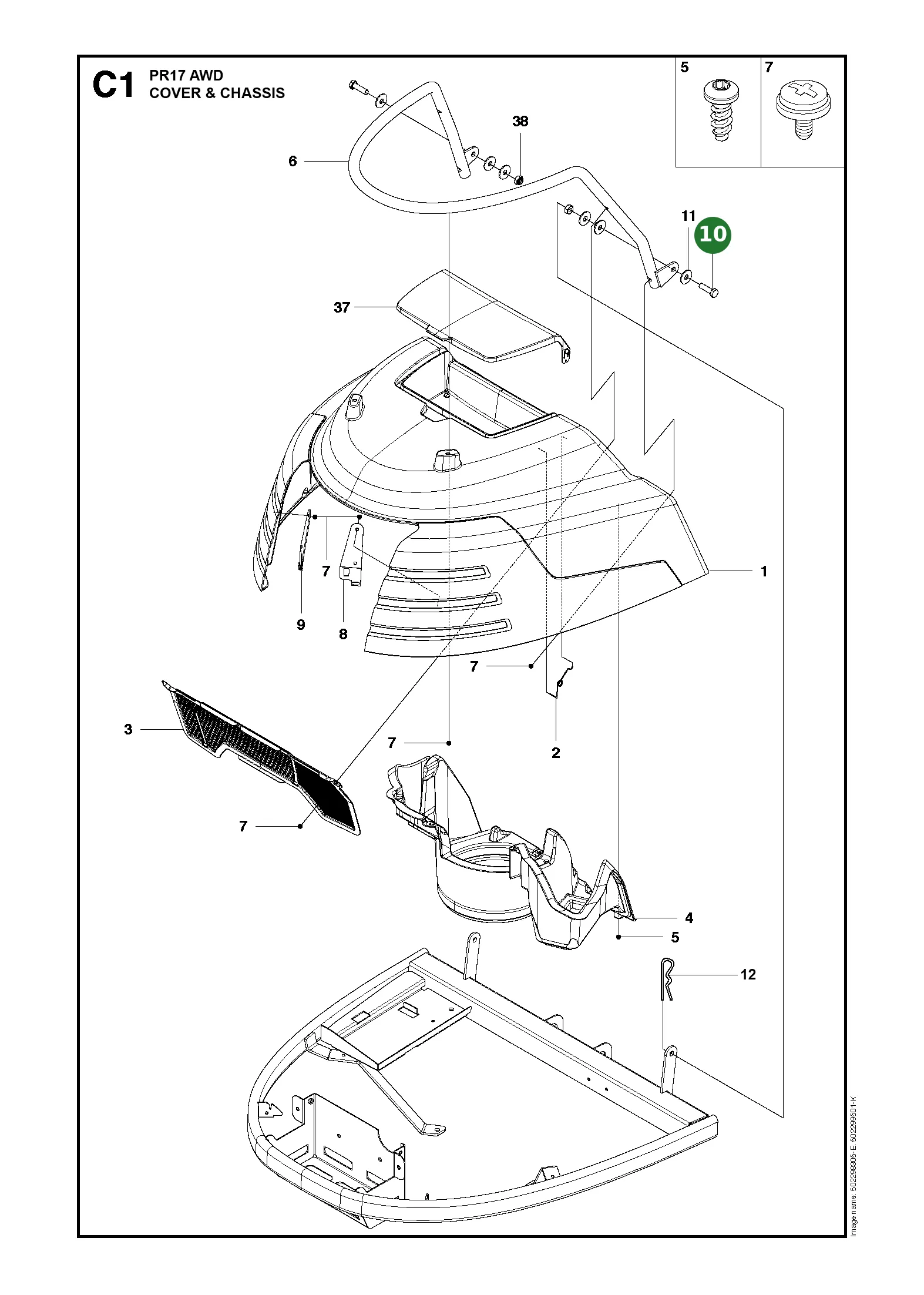 Position im Ersatzteilkatalog