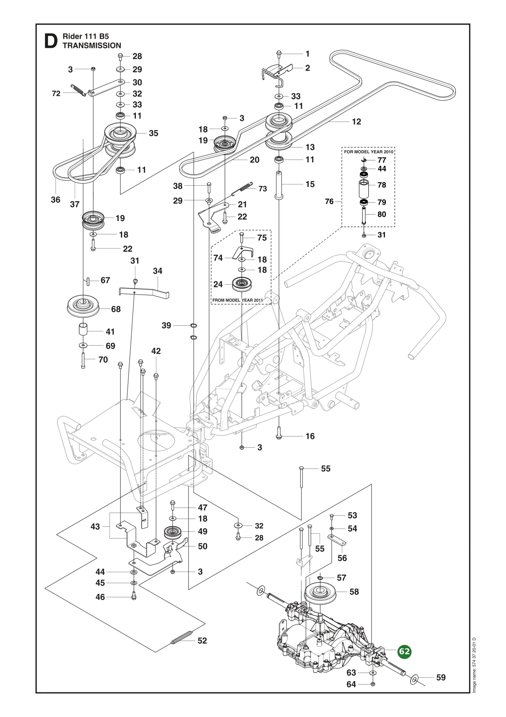 Position im Ersatzteilkatalog
