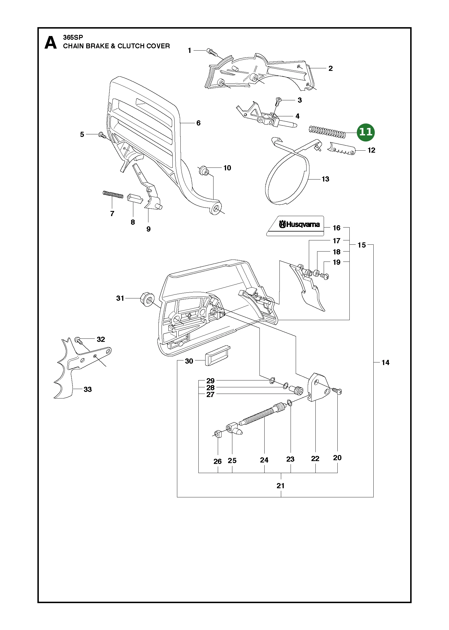 Bremsfeder f&uuml;r Husqvarna Motors&auml;gen