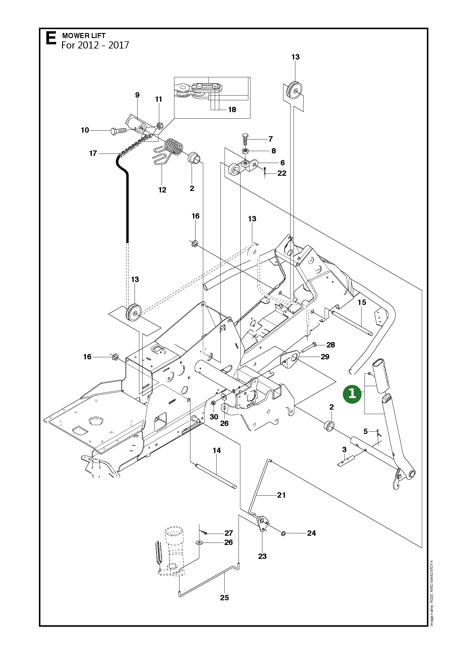 Position im Ersatzteilkatalog