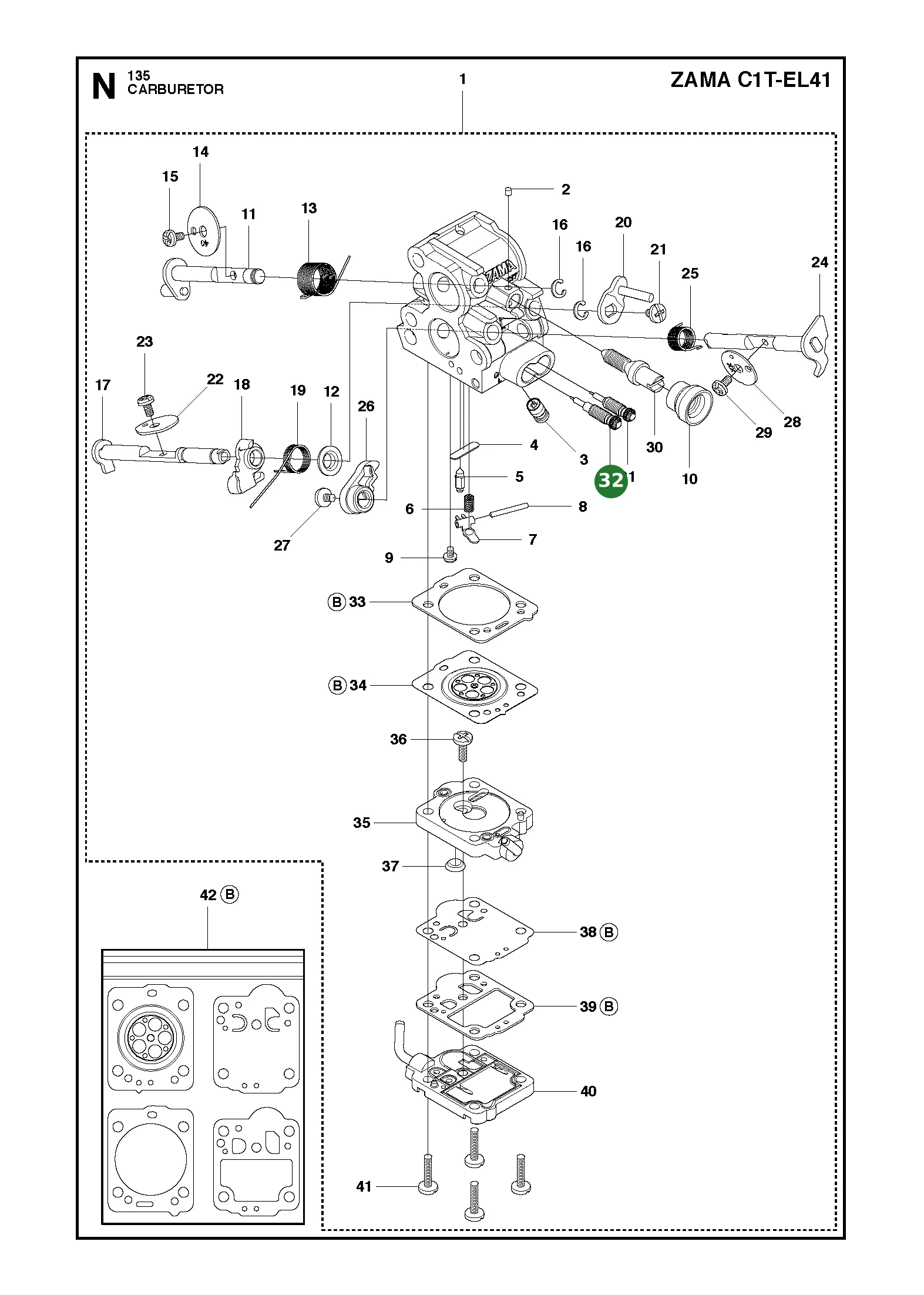 Position im Ersatzteilkatalog