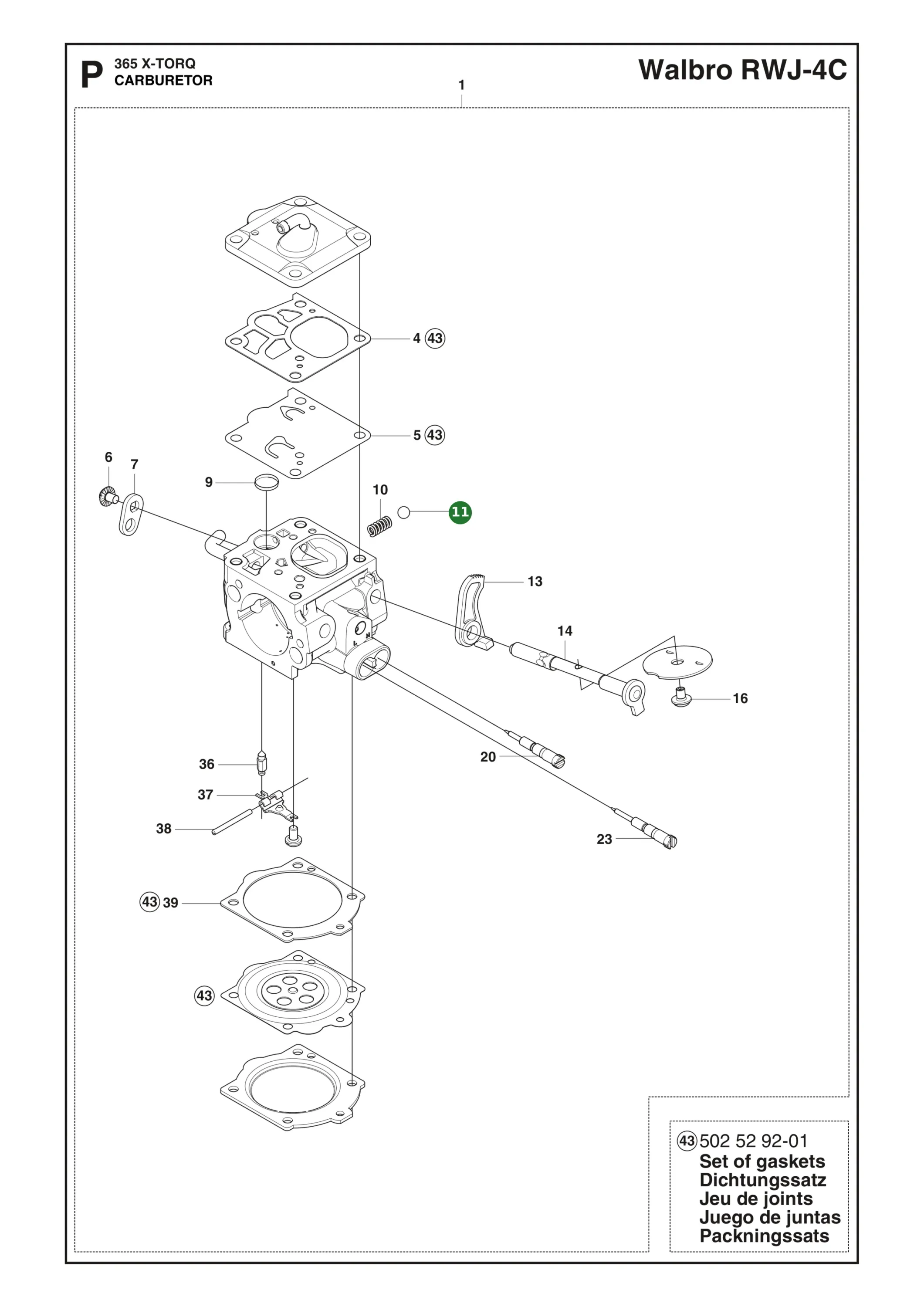 Position im Ersatzteilkatalog