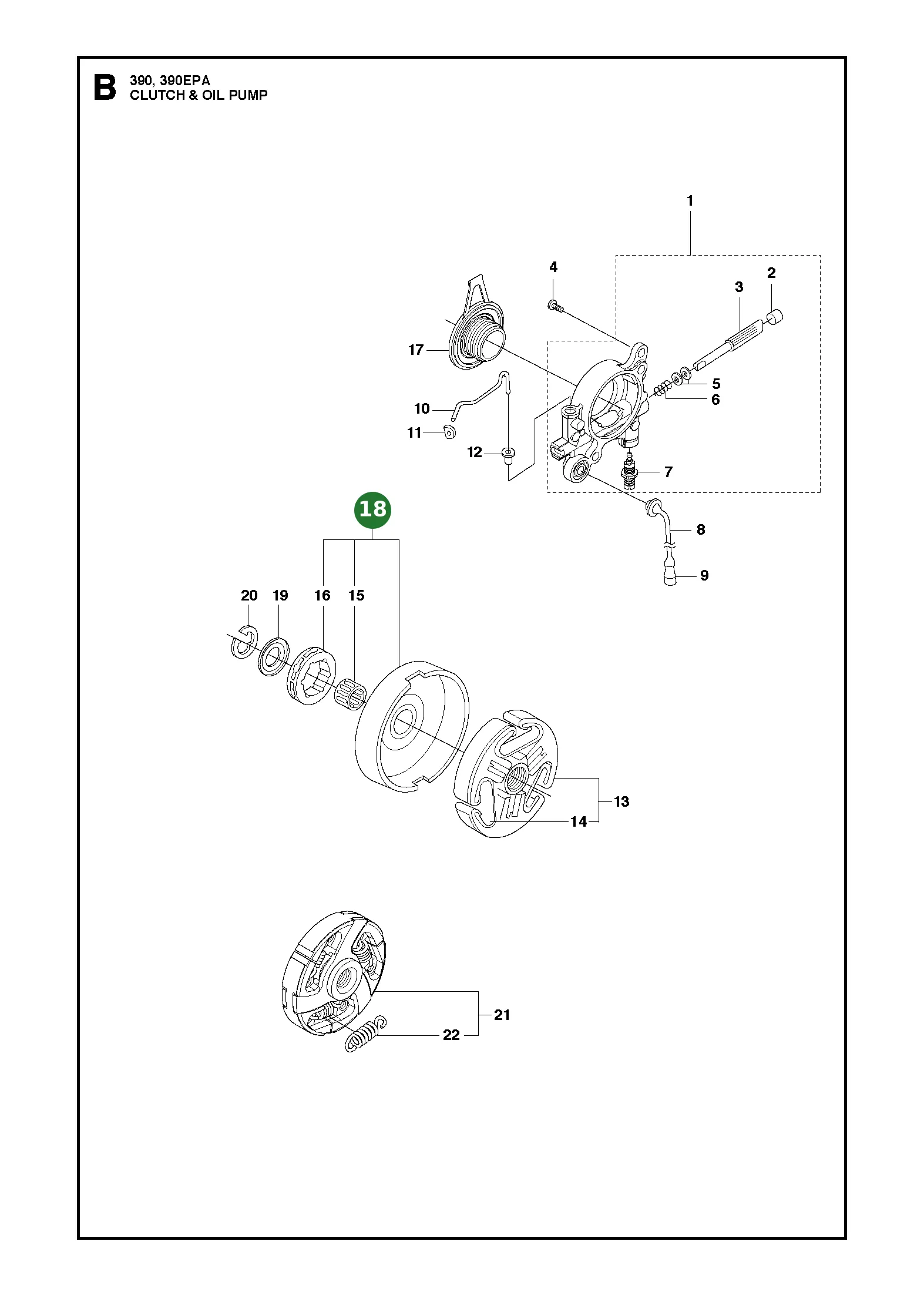 Kupplungstrommel Kpl. f&uuml;r Husqvarna Motors&auml;gen...