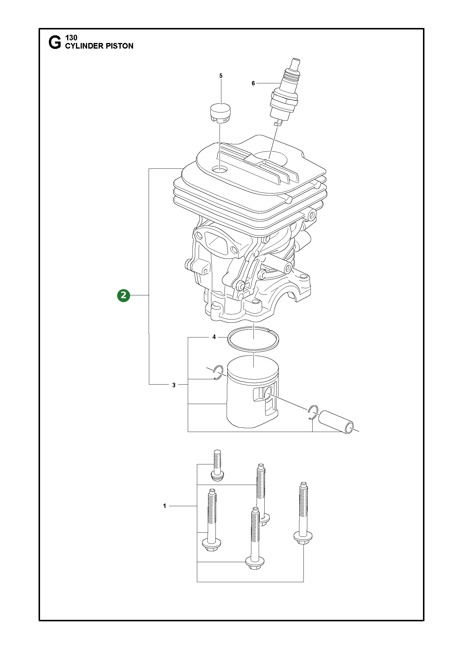 Service Kit f&uuml;r Husqvarna Motors&auml;gen 130, 135 II