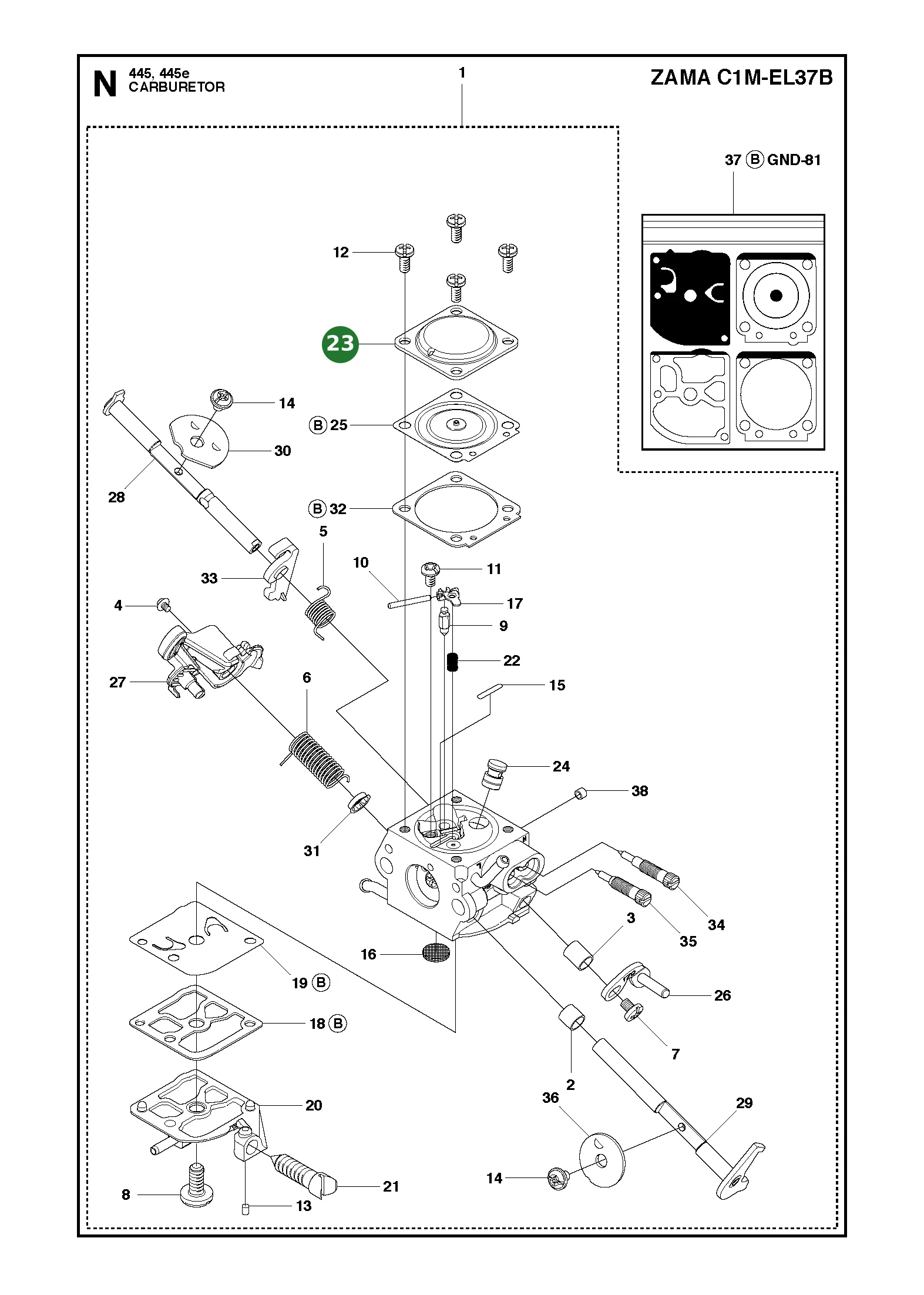 Position im Ersatzteilkatalog