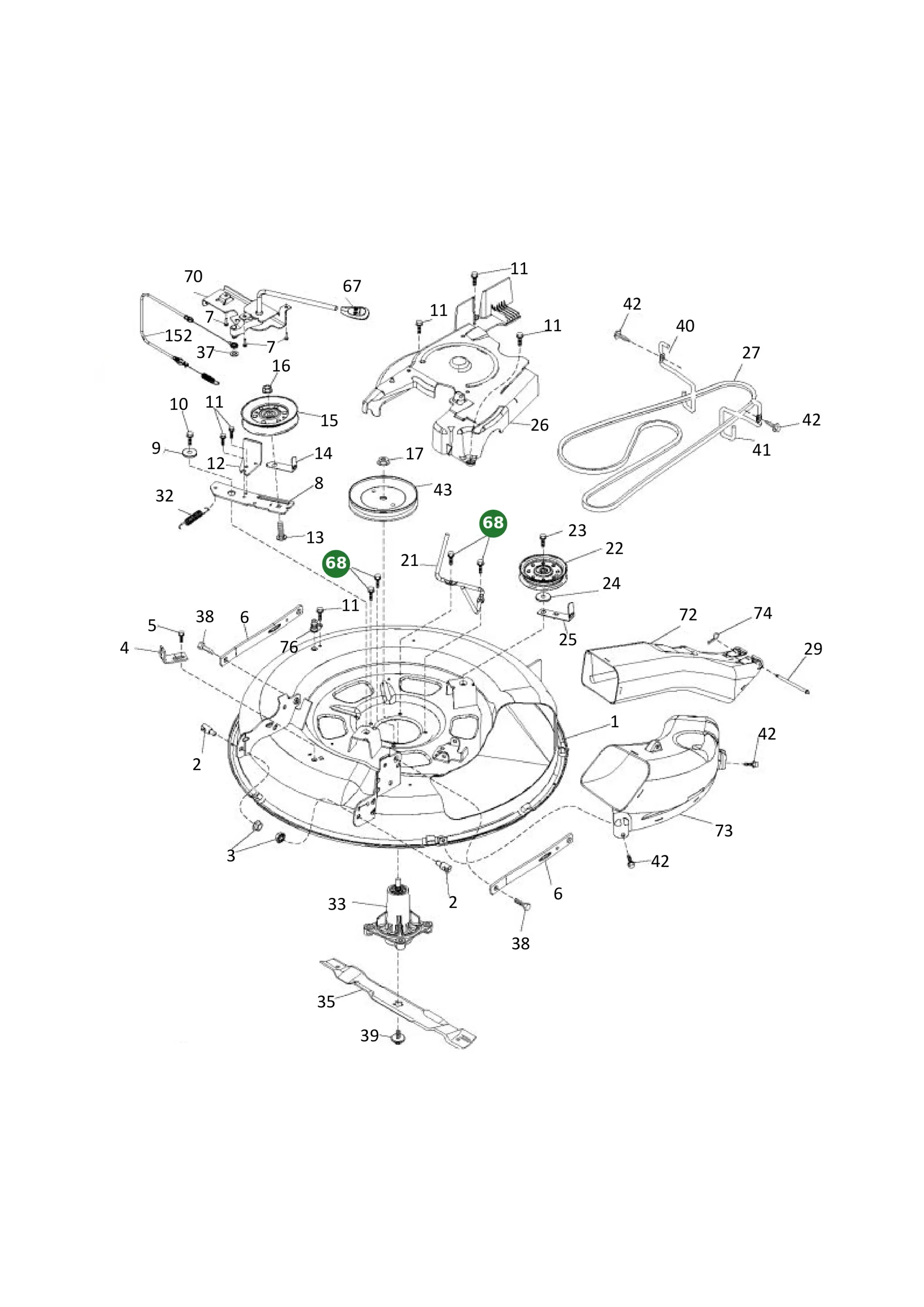 Bolzen f&uuml;r Husqvarna Aufsitzrasenm&auml;her