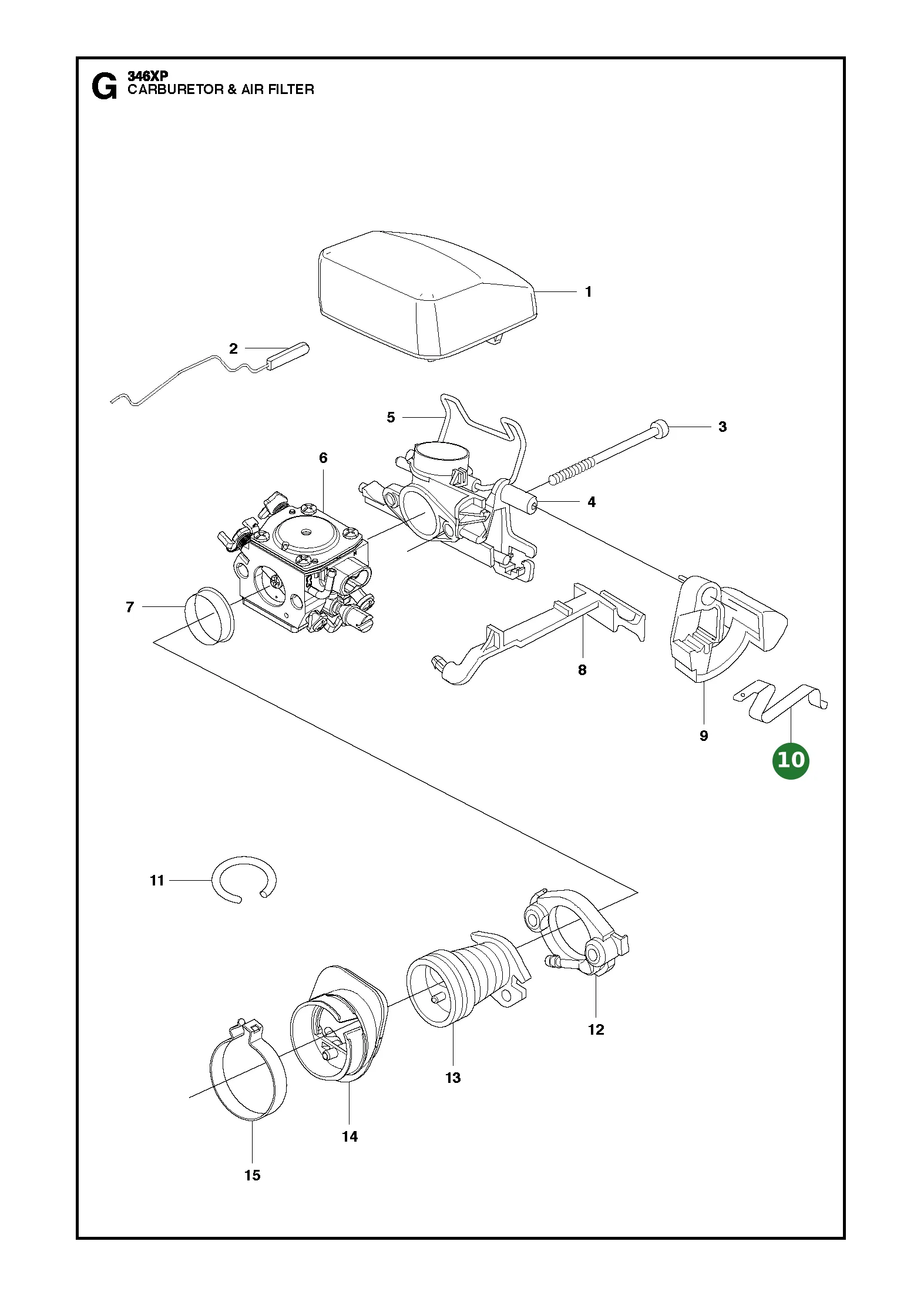 Feder f&uuml;r Husqvarna Motors&auml;gen