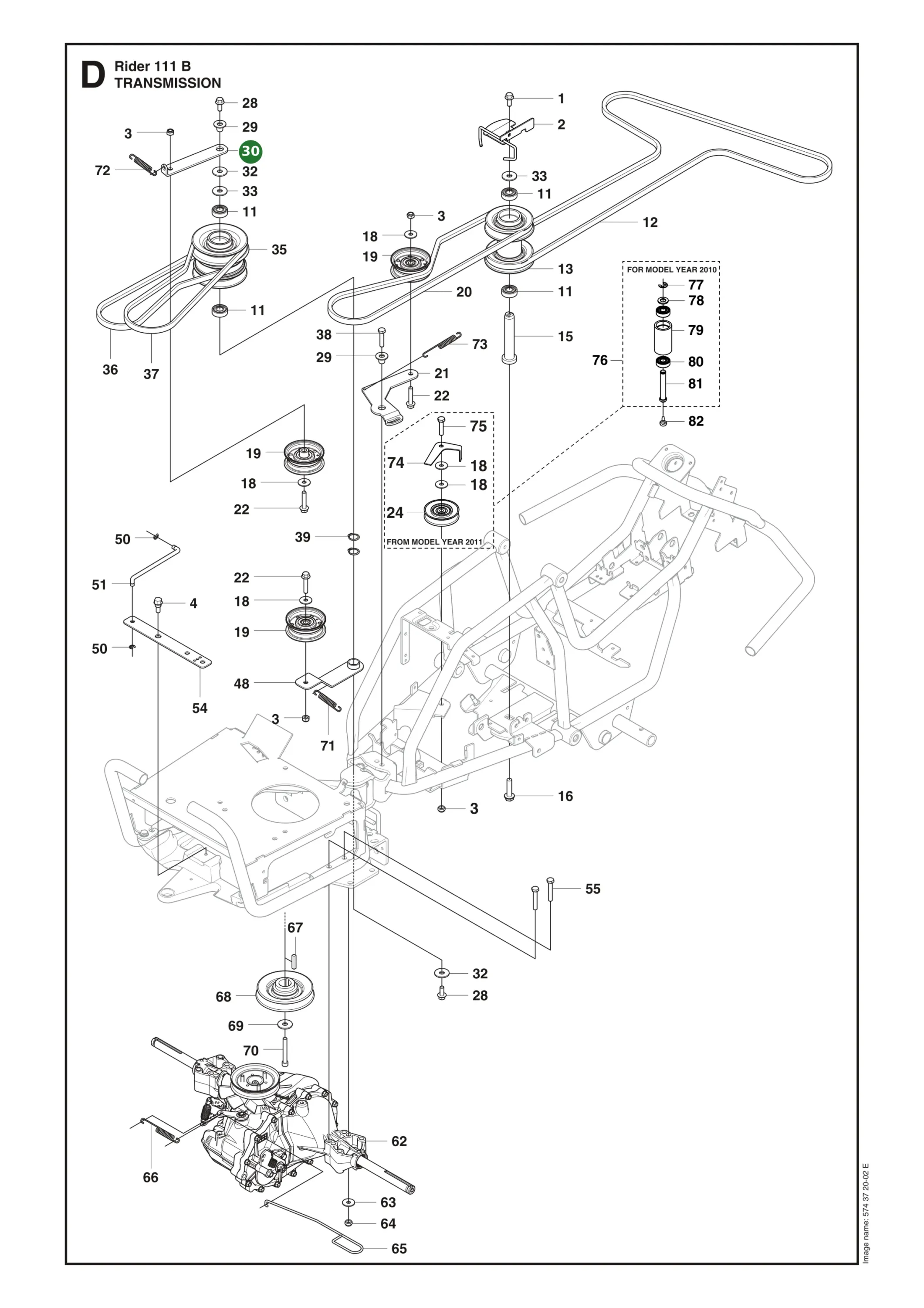 Position im Ersatzteilkatalog