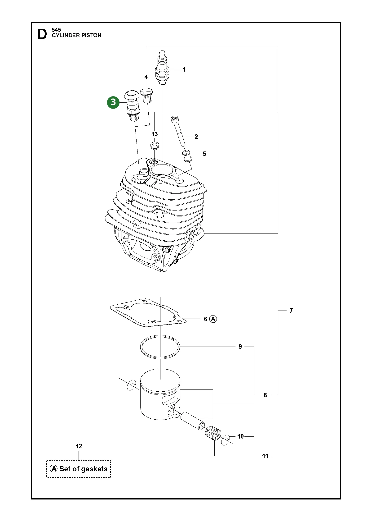 Dekompressionsventil f&uuml;r Husqvarna Motors&auml;gen...