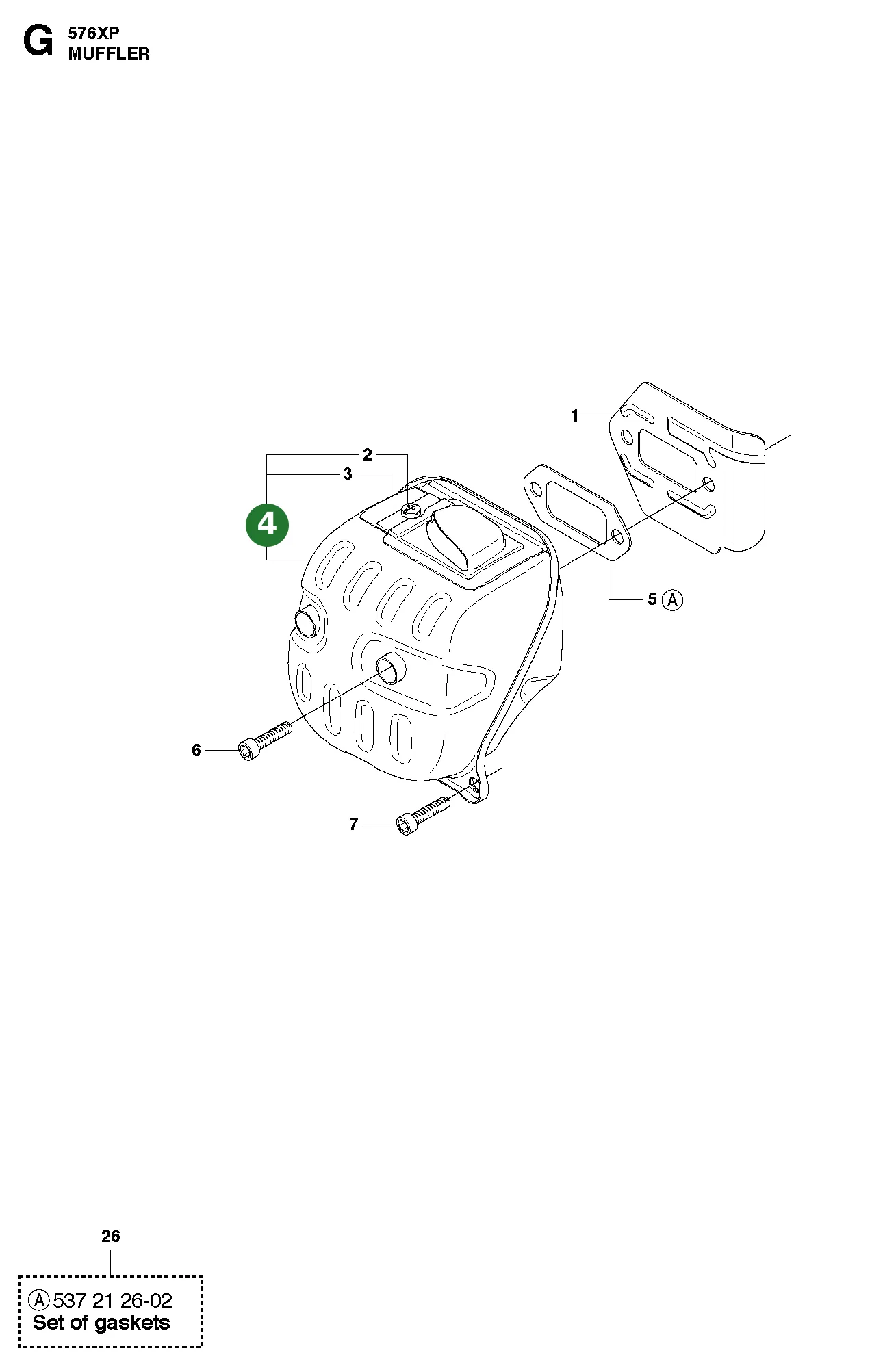 Schalld&auml;mpfer Kpl. f&uuml;r Husqvarna...