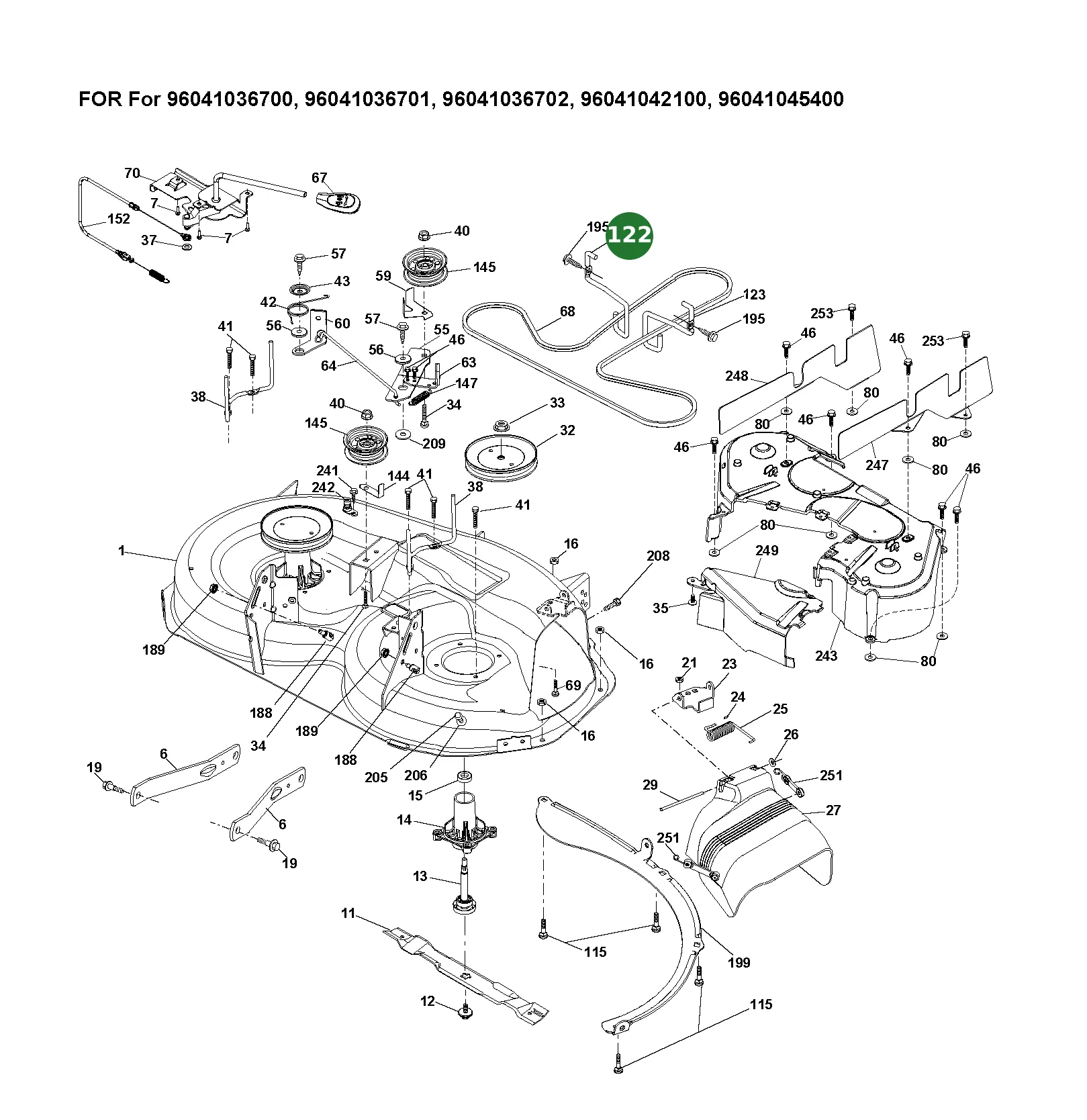 Service Kit f&uuml;r Husqvarna Aufsitzrasenm&auml;her